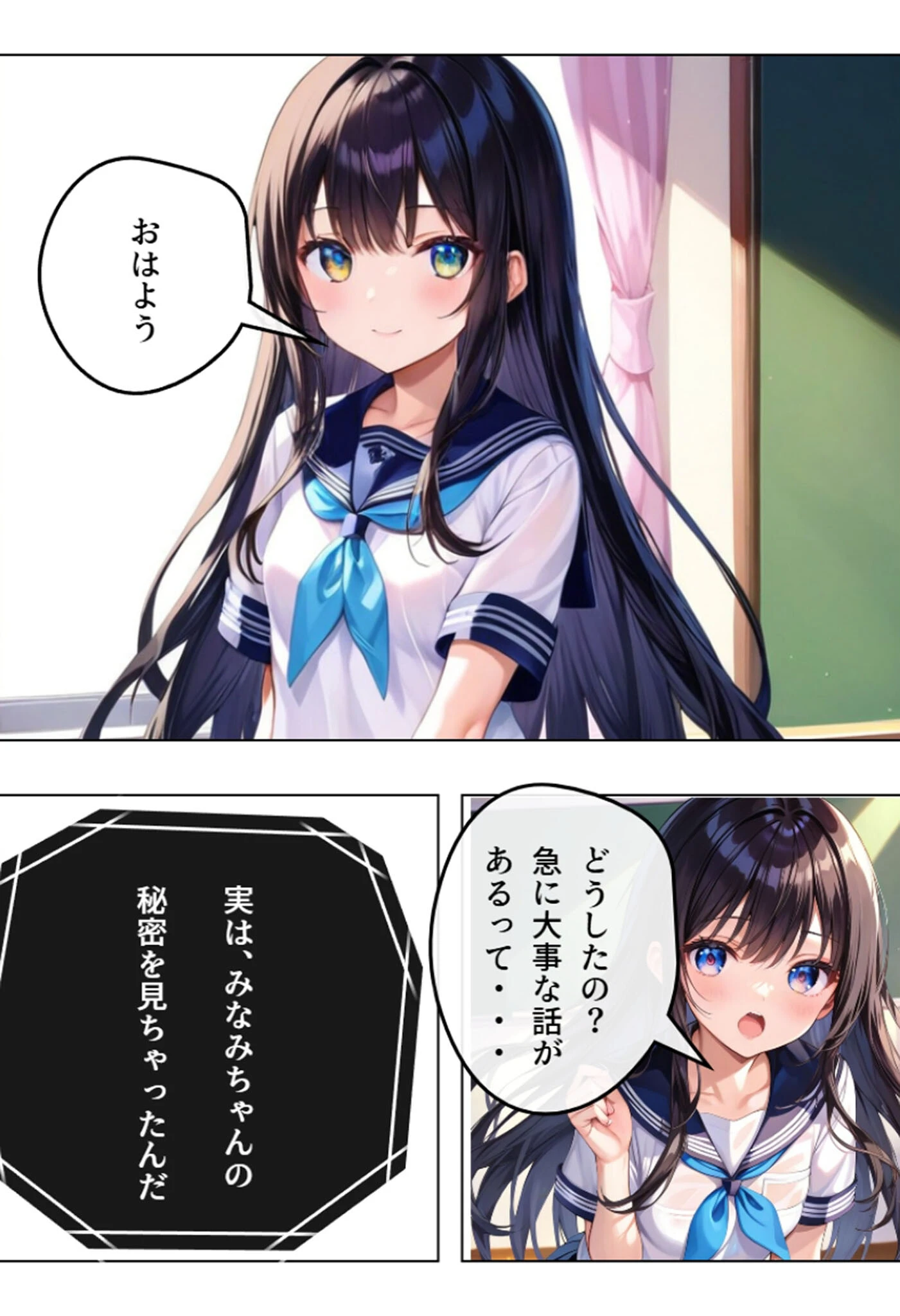 学園NO.1のみなみちゃんの弱みを握ってエッチする話 モザイク版ページ3