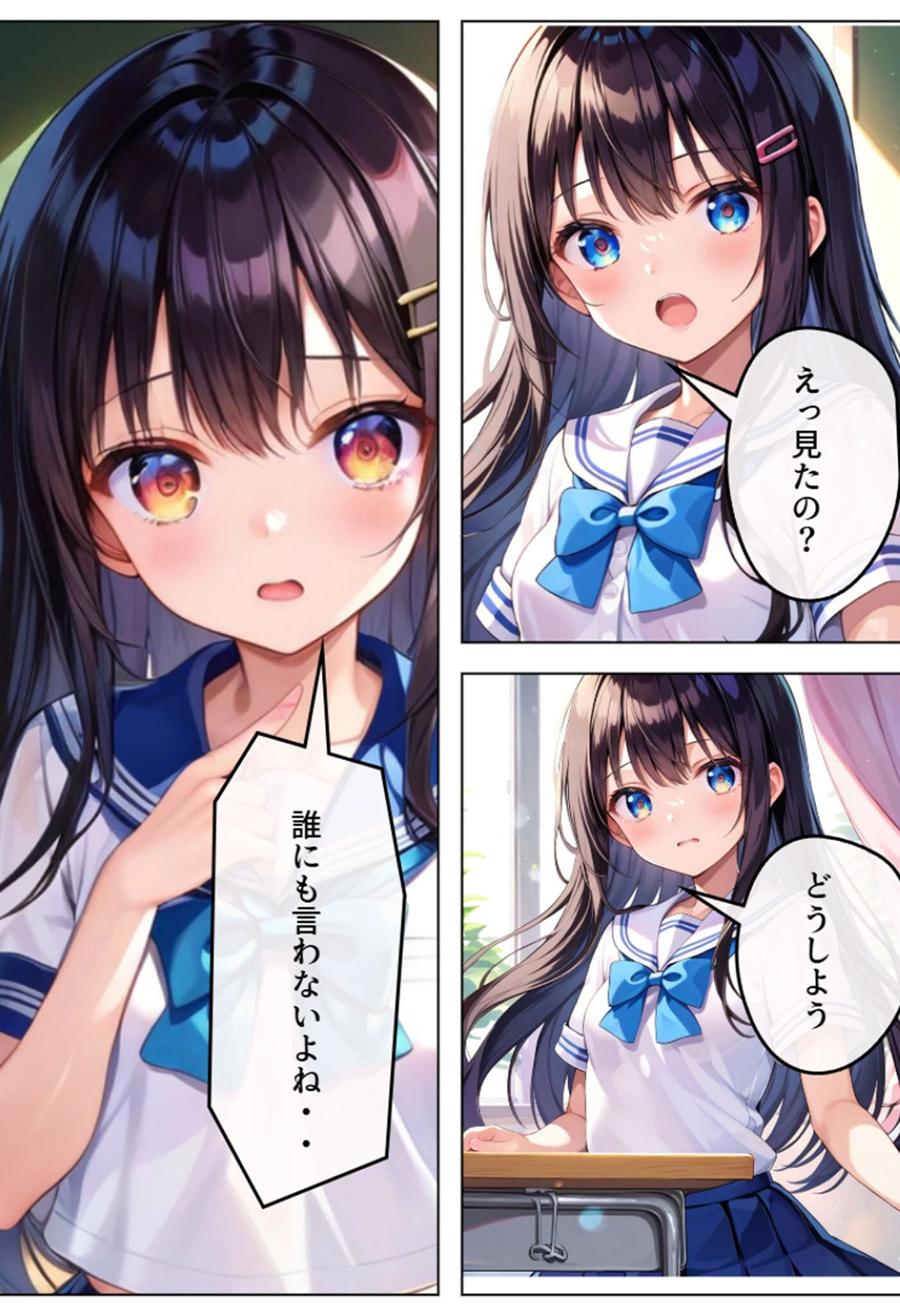 学園NO.1のみなみちゃんの弱みを握ってエッチする話 モザイク版ページ4