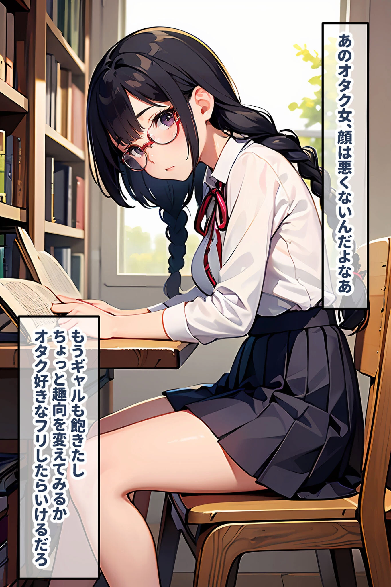地味なオタク娘を俺好みに●●してみた モザイク版ページ3