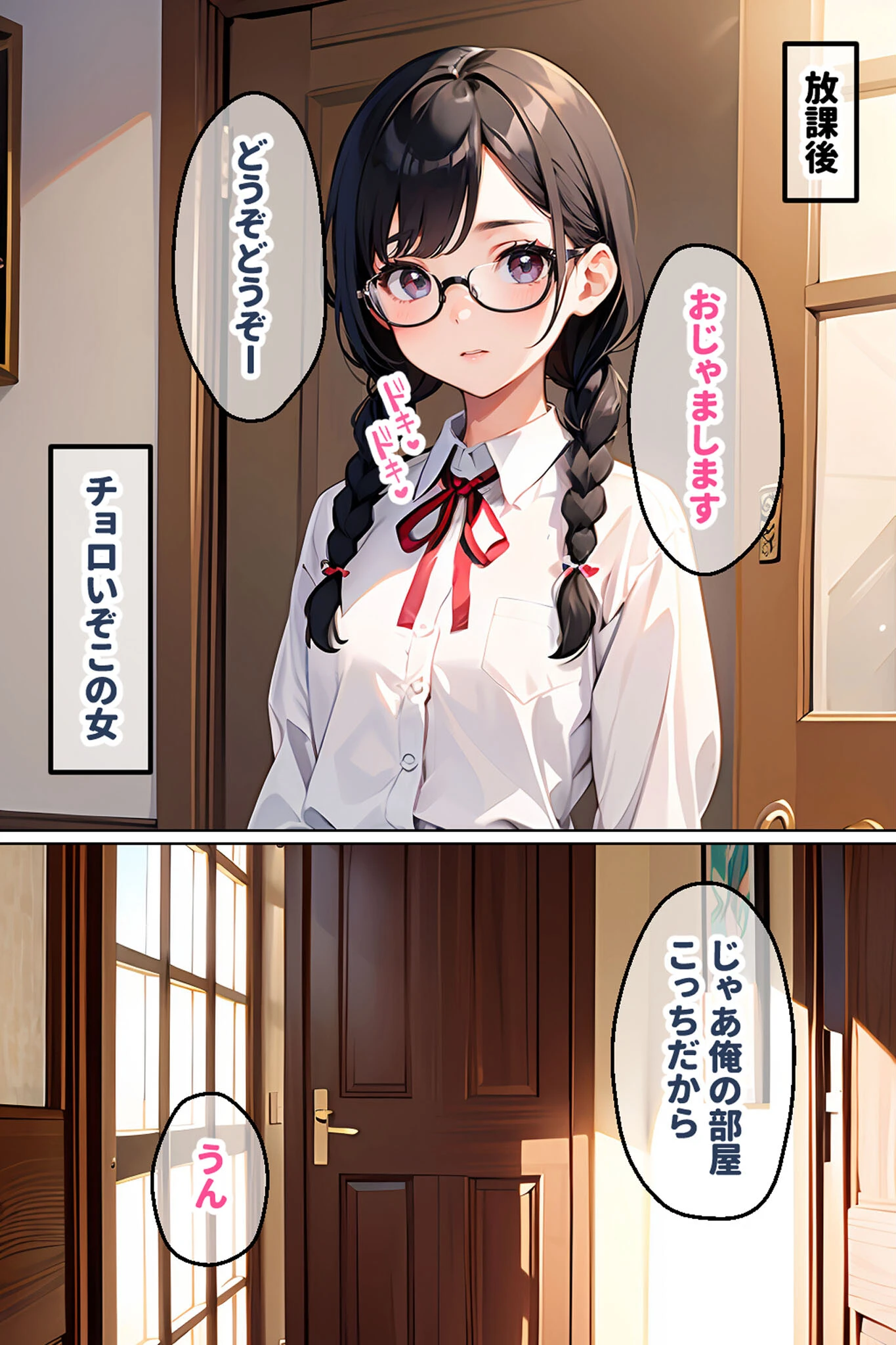 地味なオタク娘を俺好みに●●してみた モザイク版ページ7