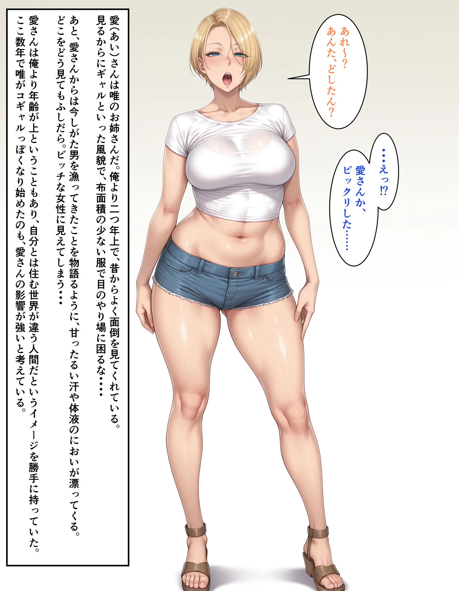 ビンビン勃起乳首の年上ビッチギャルに俺が逆寝取りされるまで1 モザイク版ページ4