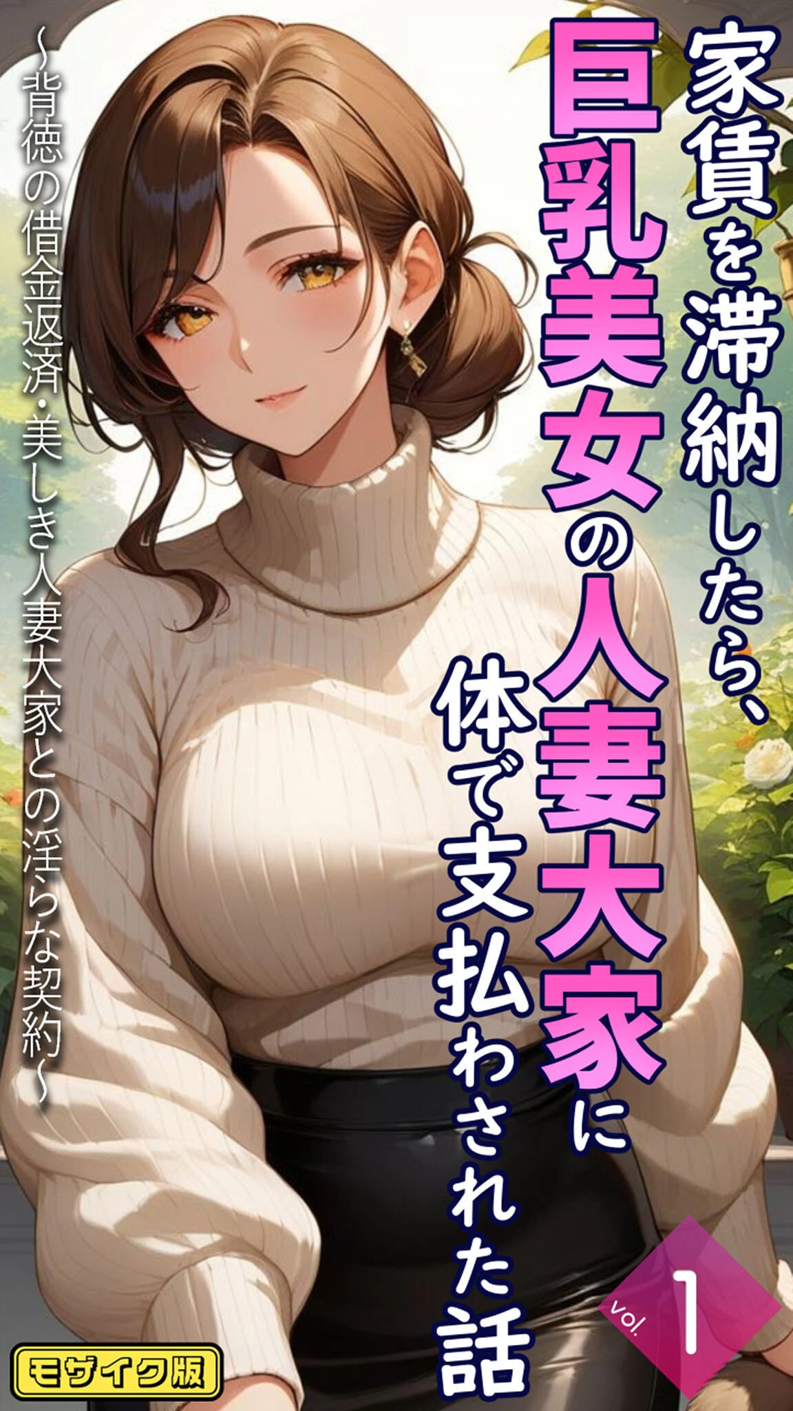 家賃を滞納したら、巨乳美女の人妻大家に体で支払わされた話 〜背徳の借金返済・美しき人妻大家との淫らな契約〜前編 モザイク版