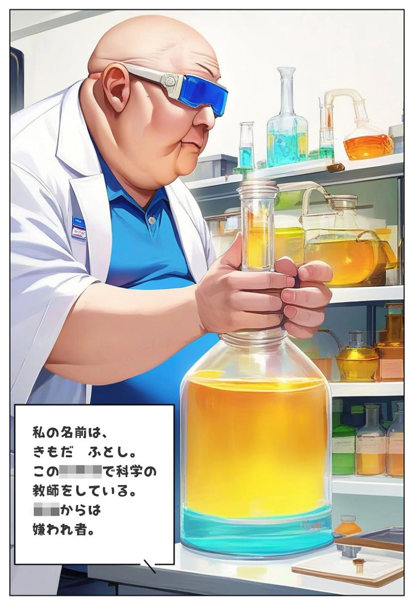 キモおじ●●の性教育●●学園。●●香水でヤリまくる話。 モザイク版ページ3