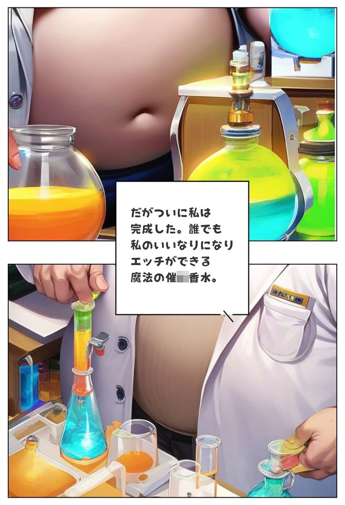 キモおじ●●の性教育●●学園。●●香水でヤリまくる話。 モザイク版ページ4