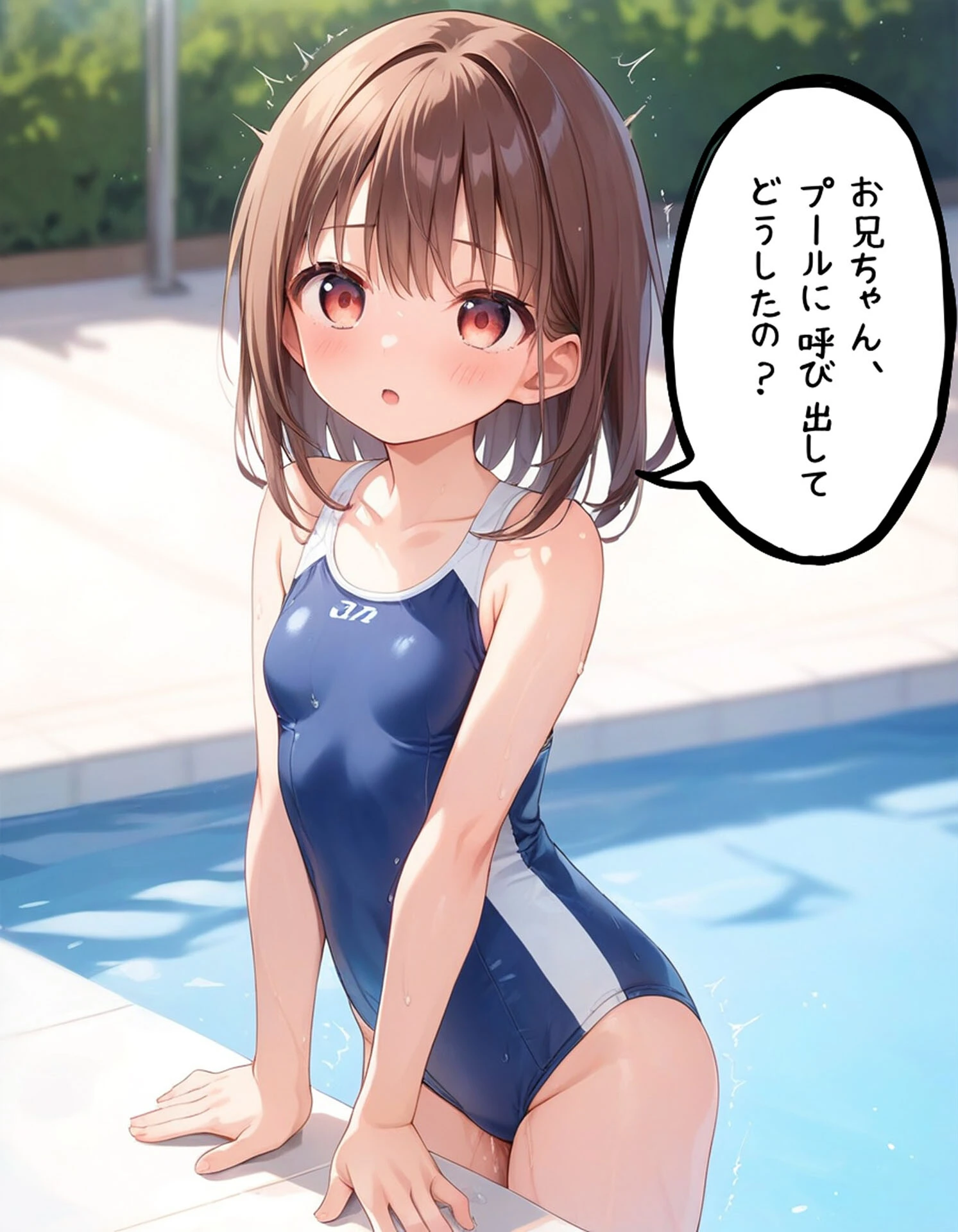 お義兄ちゃんと生ハメ撮影会〜スクール水着でハメまくり モザイク版ページ3
