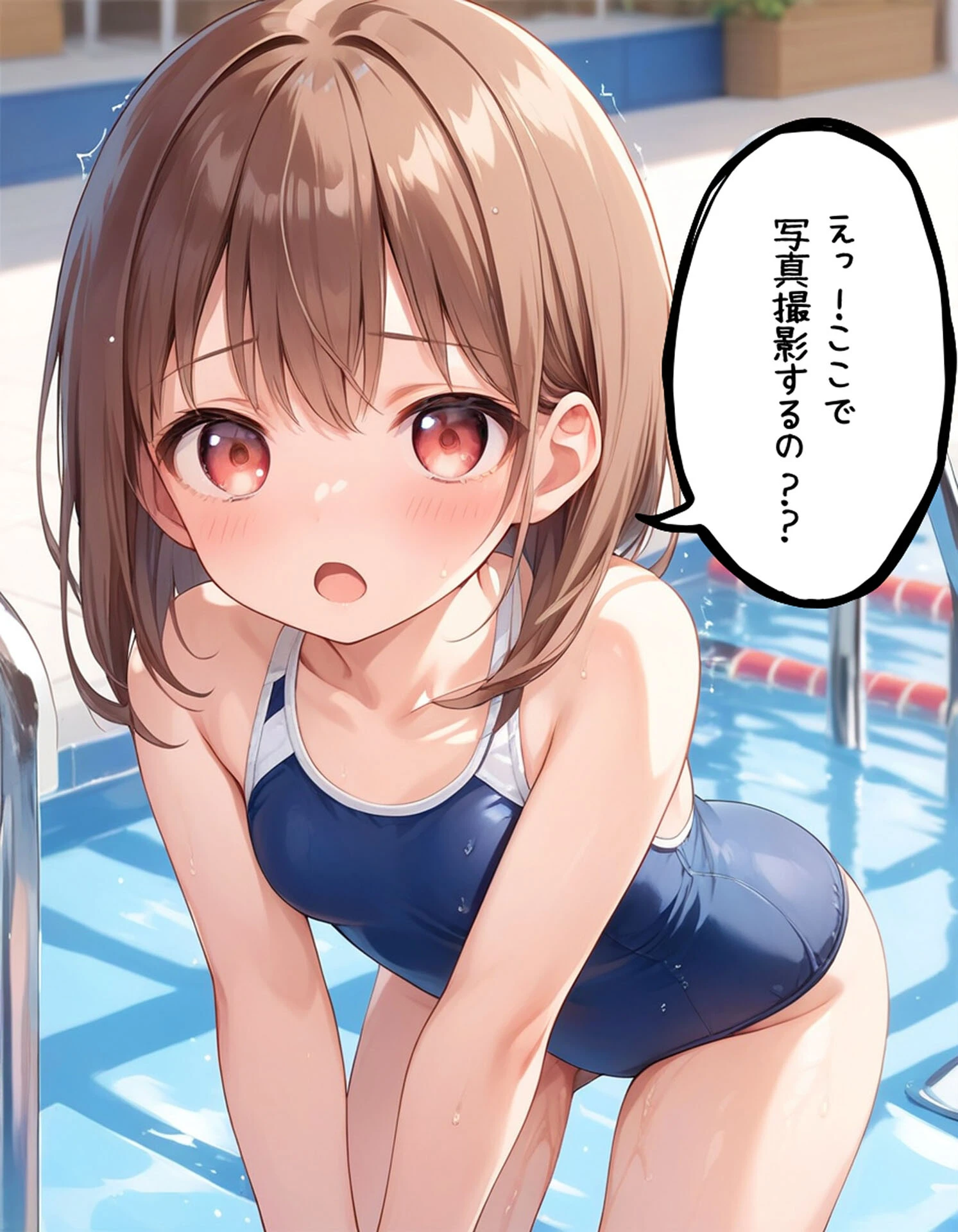 お義兄ちゃんと生ハメ撮影会〜スクール水着でハメまくり モザイク版ページ6