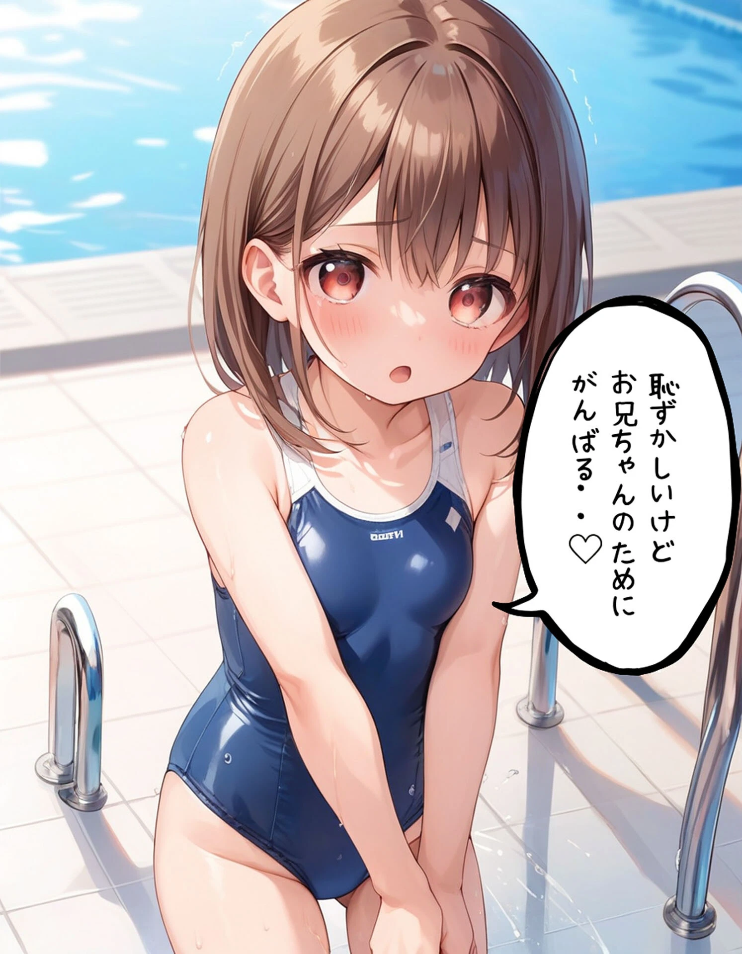 お義兄ちゃんと生ハメ撮影会〜スクール水着でハメまくり モザイク版ページ7