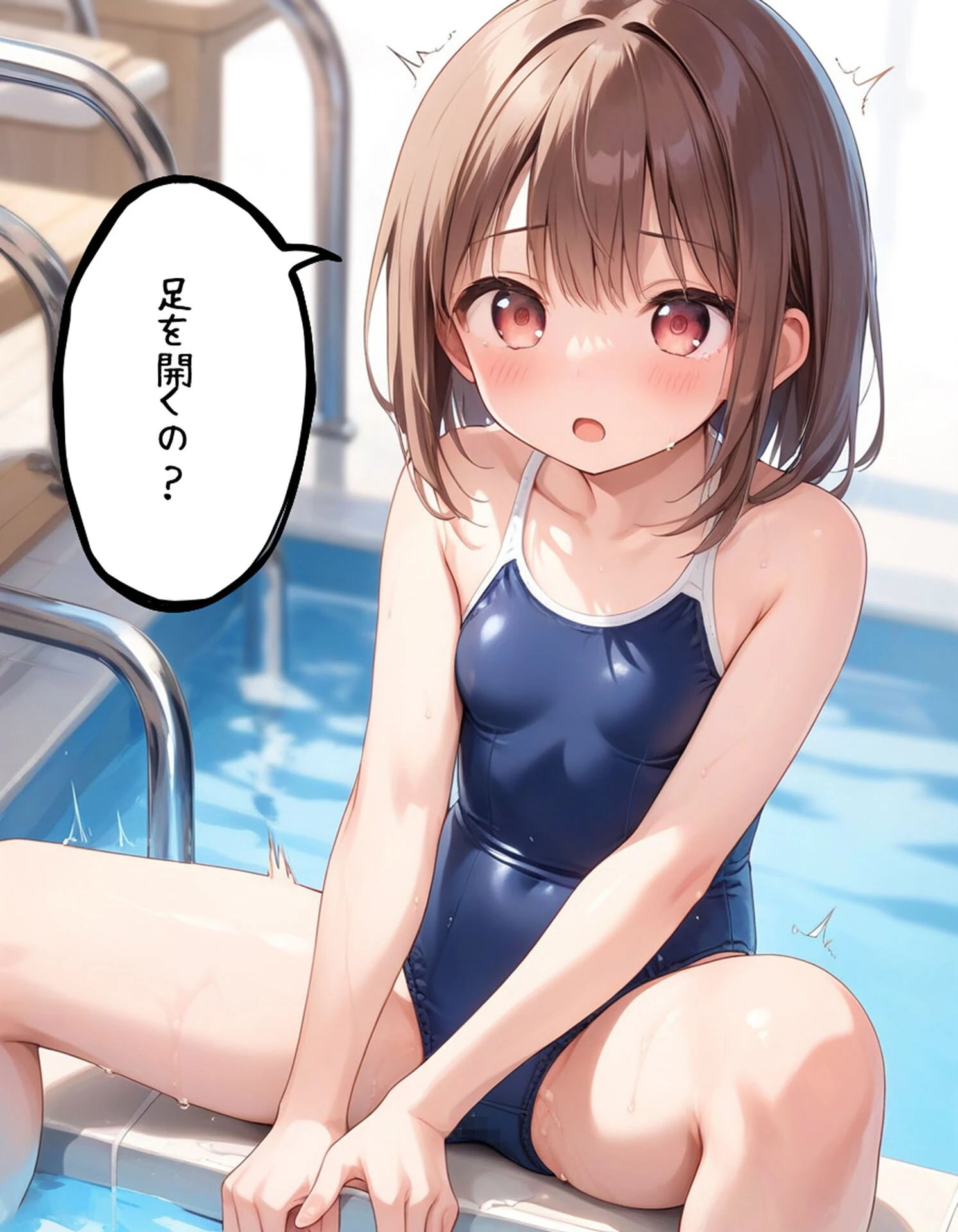 お義兄ちゃんと生ハメ撮影会〜スクール水着でハメまくり モザイク版ページ8