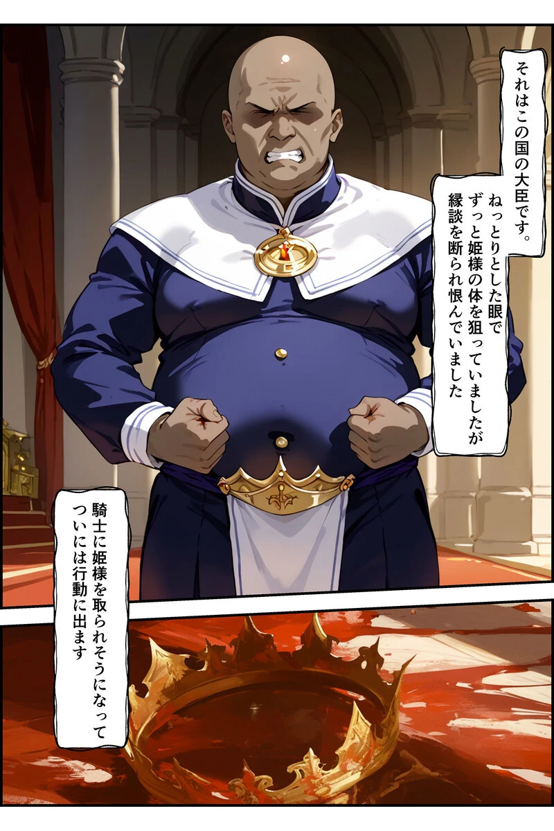 エルドリア王国物語 総集編 〜お姫様と騎士団長が発情メス穴玩具に堕ちる話〜 モザイク版ページ11