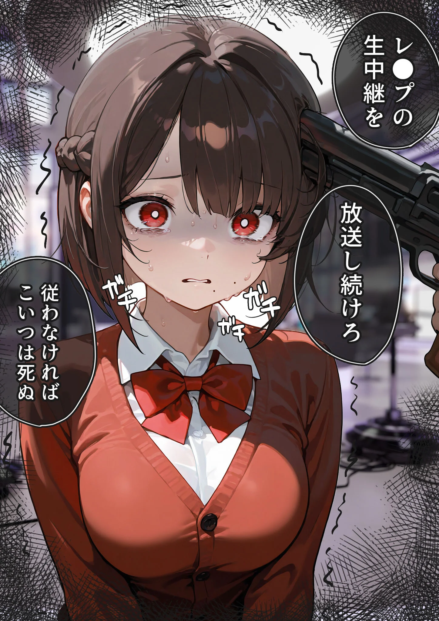 LIVEを止めるな! 〜画面の奥で●される幼馴染〜 モザイク版ページ8