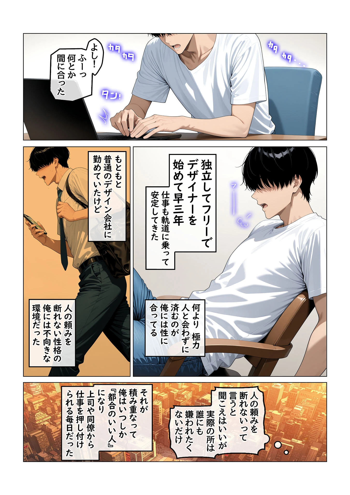 欲求不満を隠し続けてきた未亡人女将と汗だくで求め合う温泉宿の夜1 モザイク版ページ3