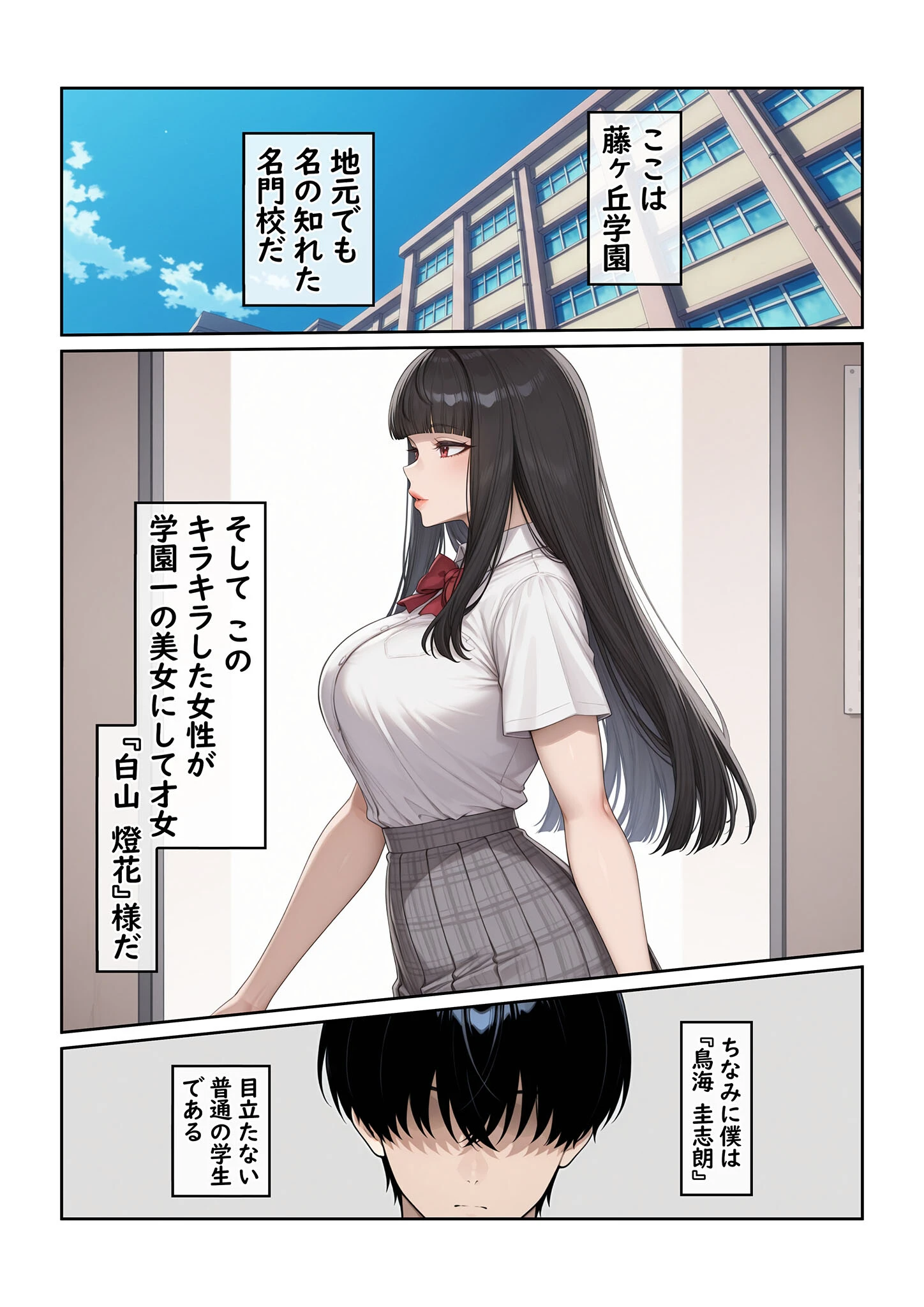 地味な執事の僕が学園一の美女とイチャラブ種付け性活 モザイク版ページ3