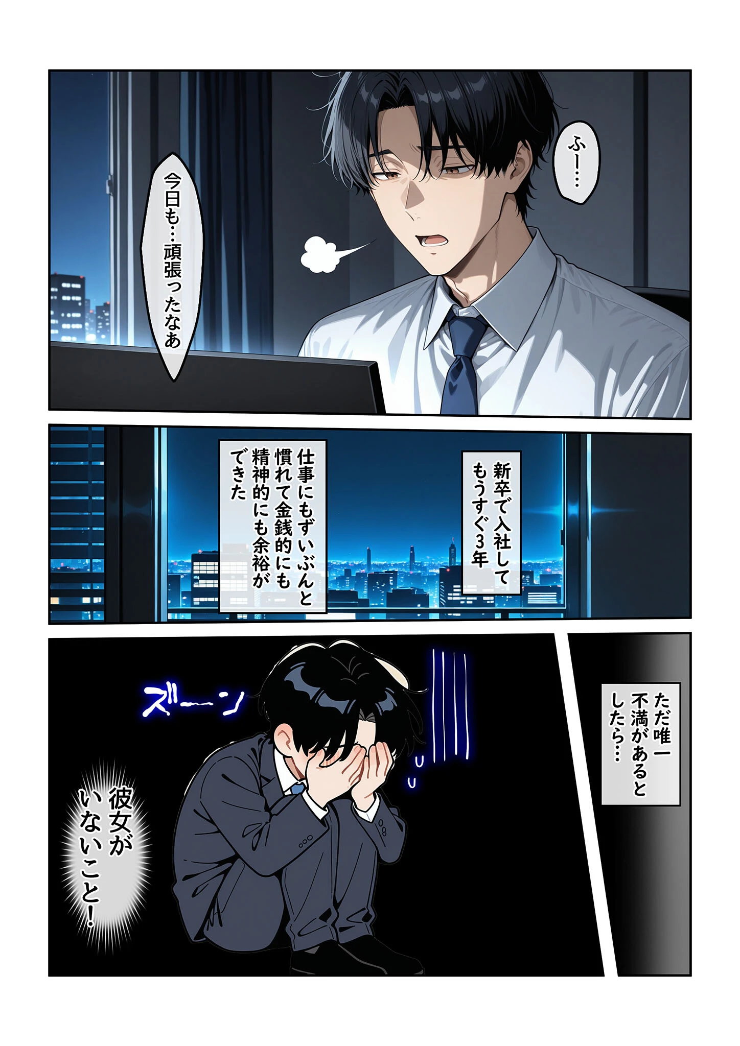 指名したソープ嬢がまさかの女上司だった件1 モザイク版ページ2