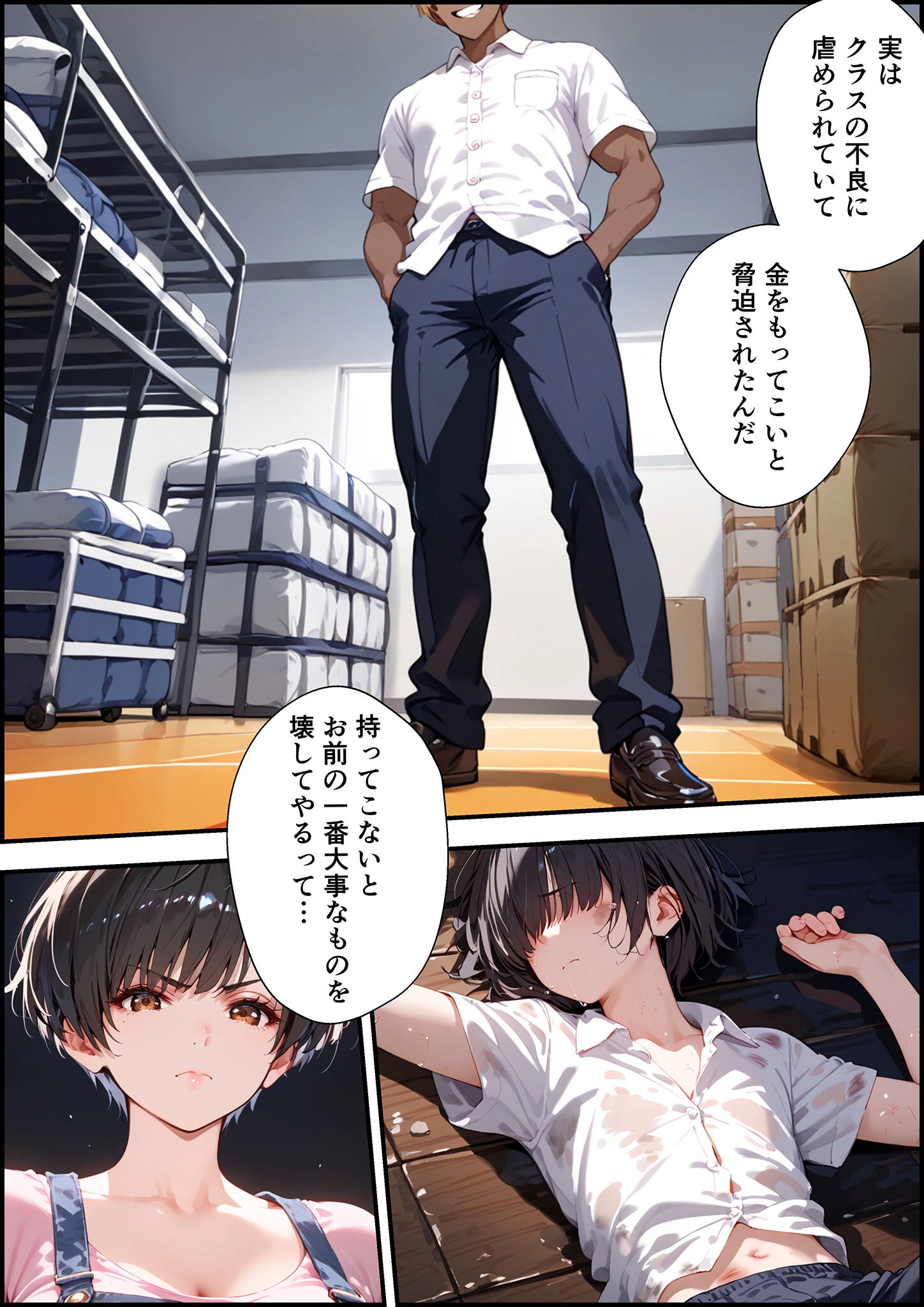 女手ひとつでボクを育ててくれた自慢の母がボクを守るためにいじめっ子の女になる話 モザイク版ページ6