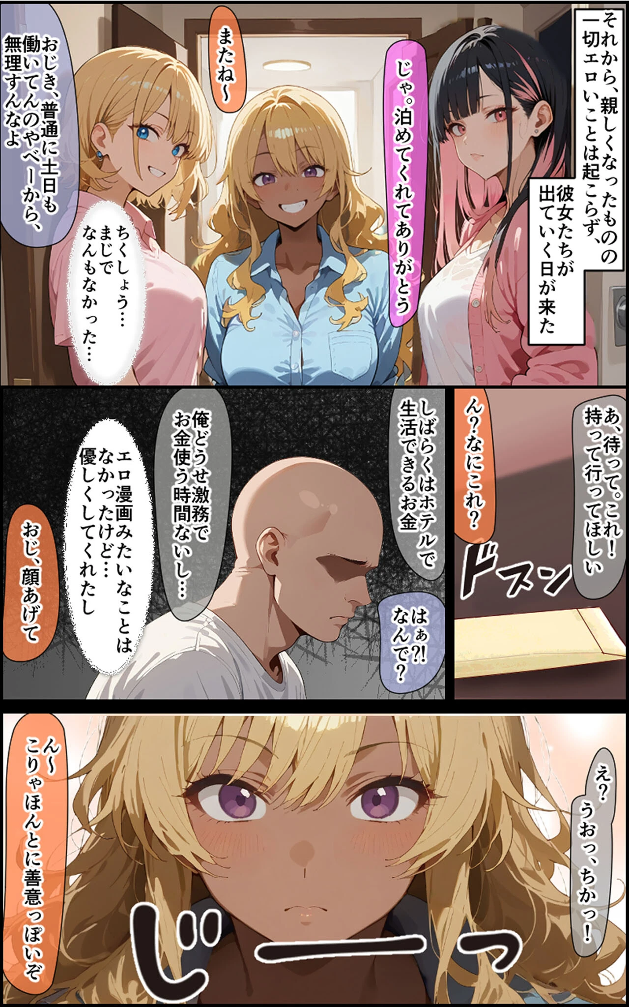 3人のギャルを泊めてみたら、あまあまスケベハーレムが始まったし、ヒモにしようと貢いでくる モザイク版ページ6