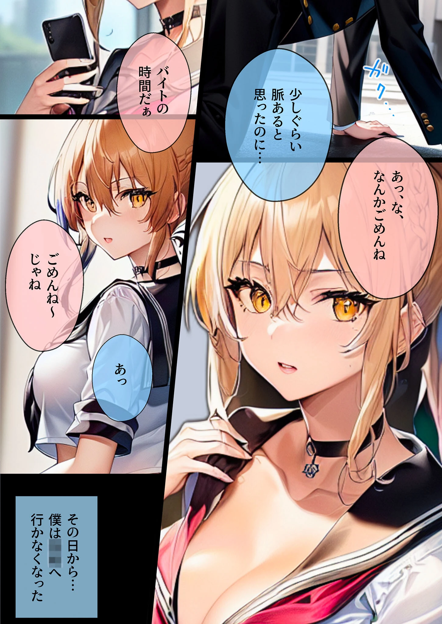 ぼっち・ざ・ふぁっく！〜陰キャの俺に声をかけてくれた陽キャ美少女に告白したら断られたんだけどお金を払ったらヤらせてくれる処女ビッチだったのでお金とチンポでDV彼氏から寝取ってあまあま両想いメス堕ちえっちします モザイク版ページ8