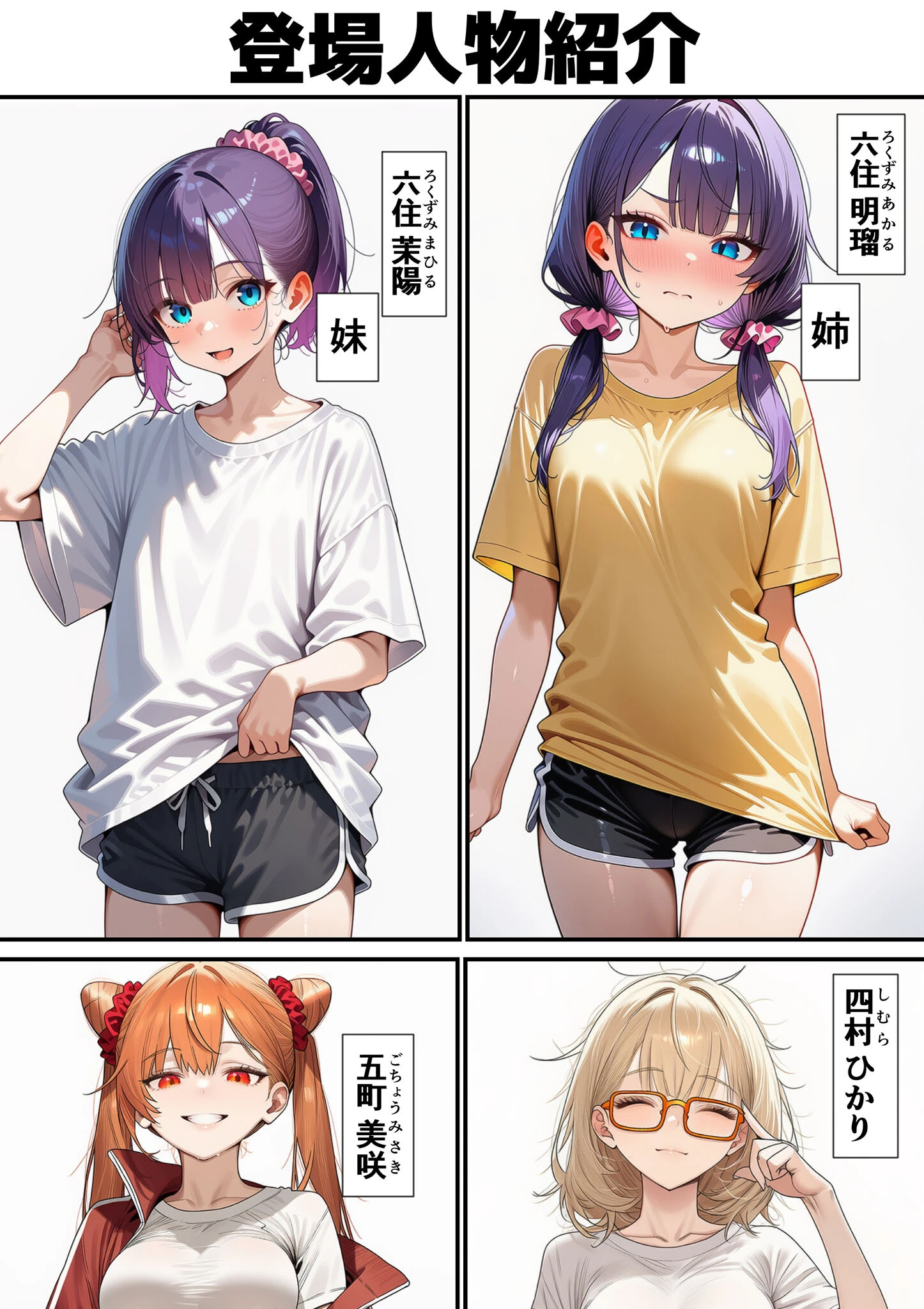 六住姉妹の露出騒動 モザイク版ページ3