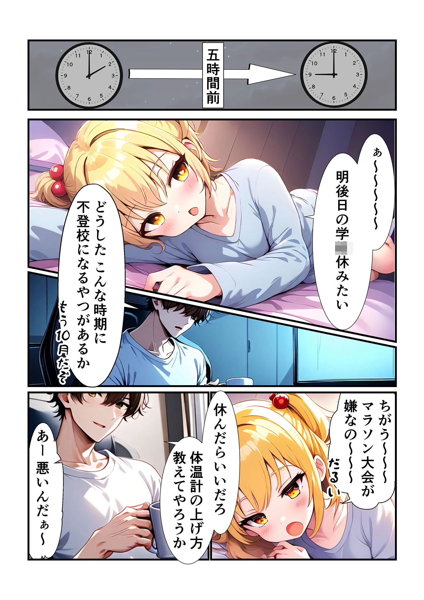 海代悠帆の露出災難（総集編） モザイク版ページ8