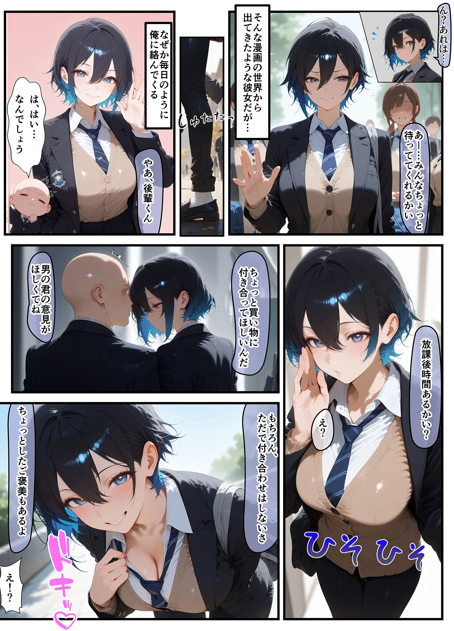 女学園の王子様♀の百合ハーレムの竿係になった モザイク版ページ7
