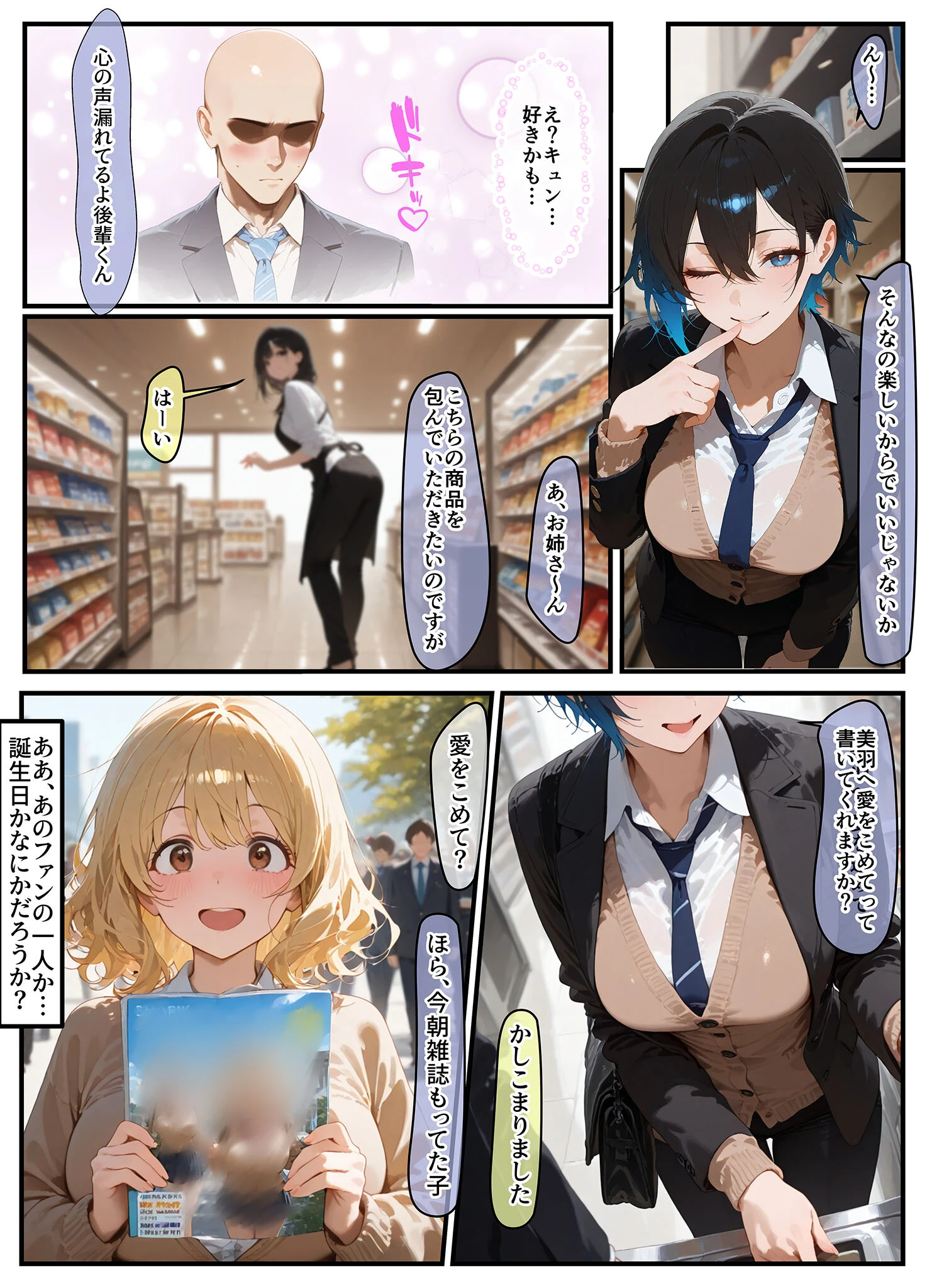 女学園の王子様♀の百合ハーレムの竿係になった モザイク版ページ10