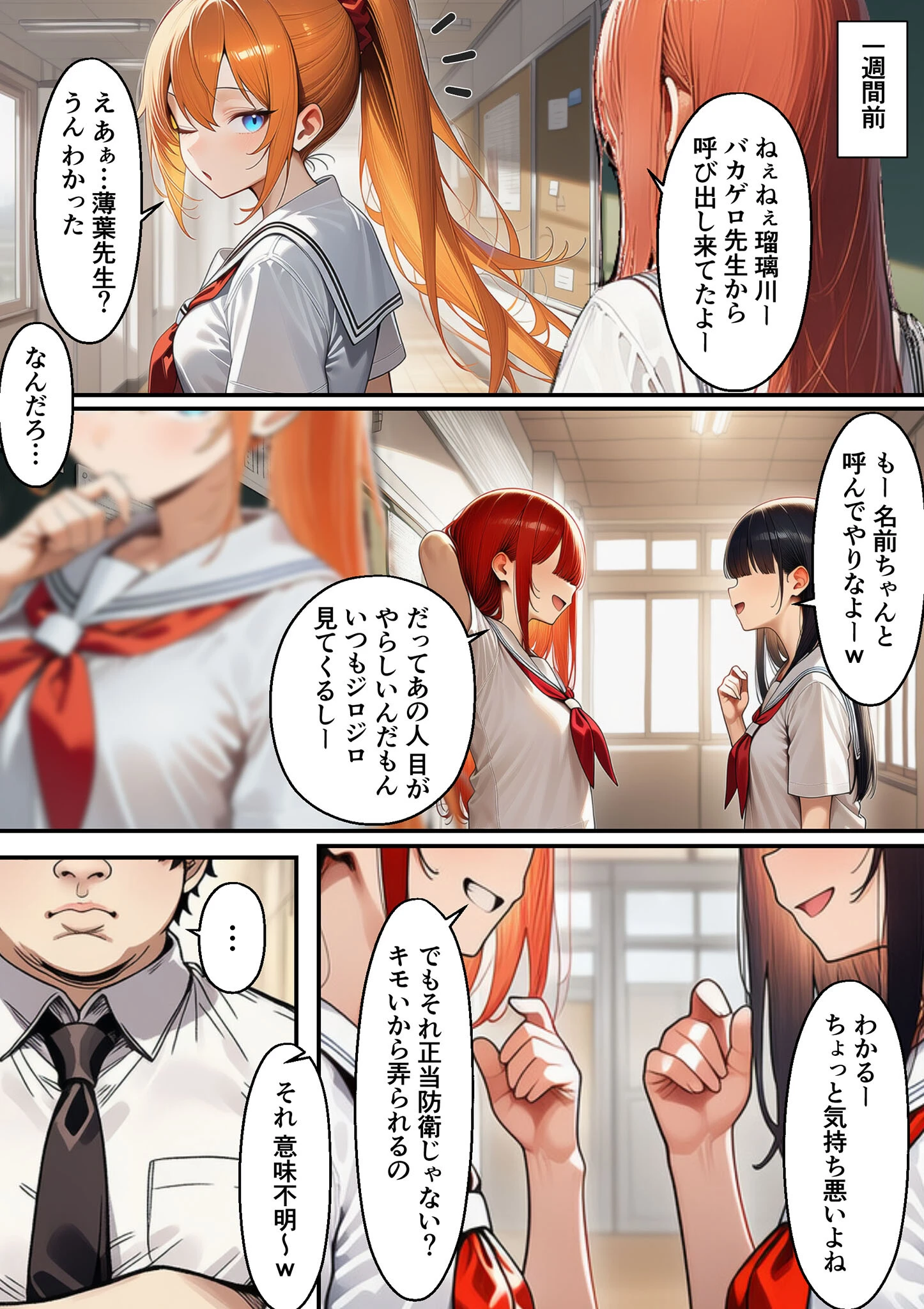 瑠璃川姉妹の羞恥被害 モザイク版ページ6