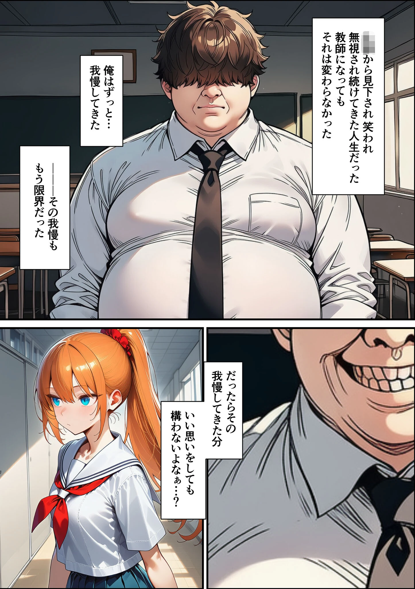 瑠璃川姉妹の羞恥被害 モザイク版ページ7
