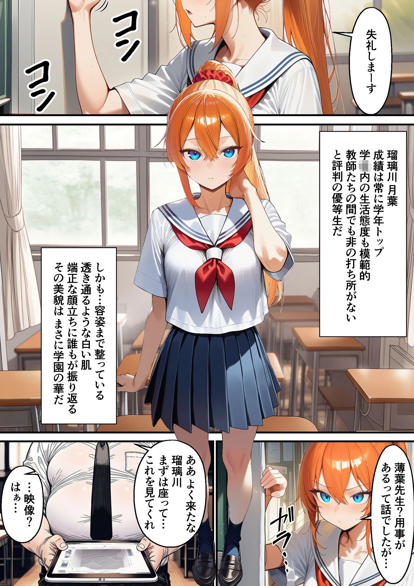 瑠璃川姉妹の羞恥被害 モザイク版ページ8