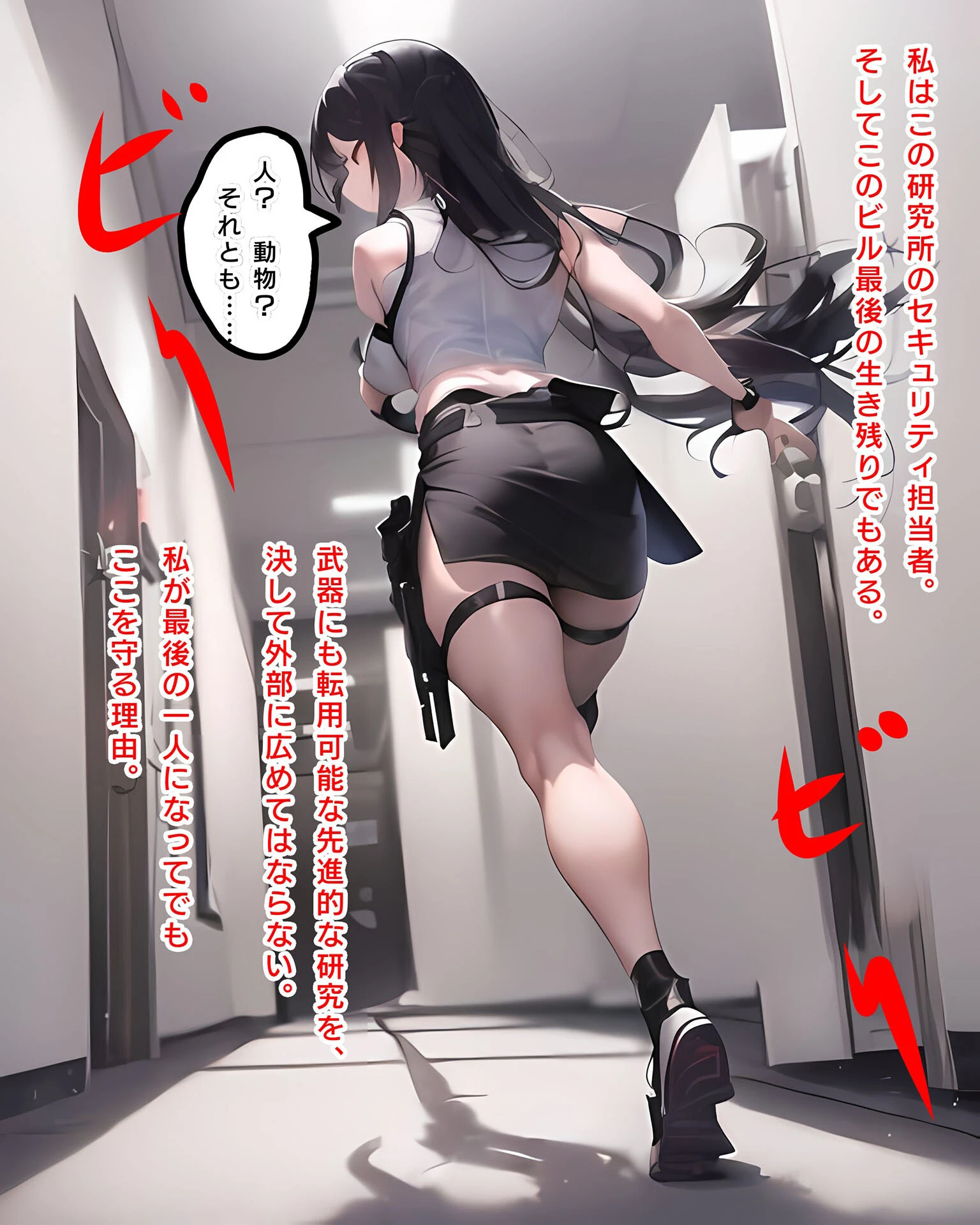 レイナ「終末世界の武装●●」 モザイク版ページ5