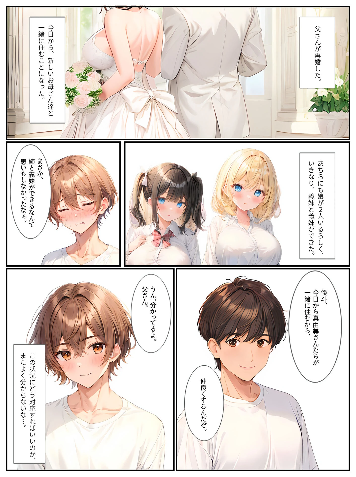 巨乳姉妹と家族になったら毎日セックスしています モザイク版ページ5