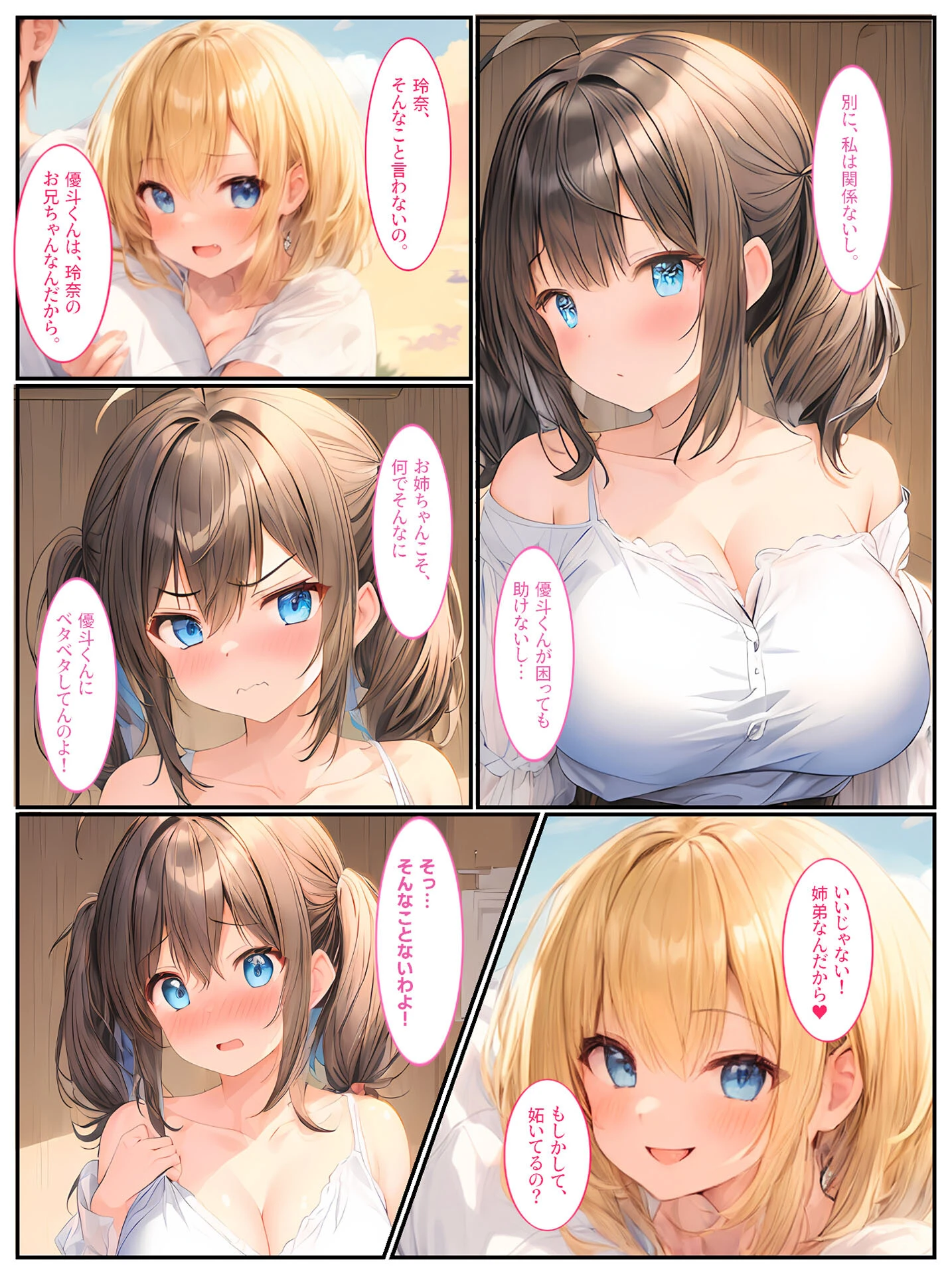 巨乳姉妹と家族になったら毎日セックスしています モザイク版ページ10