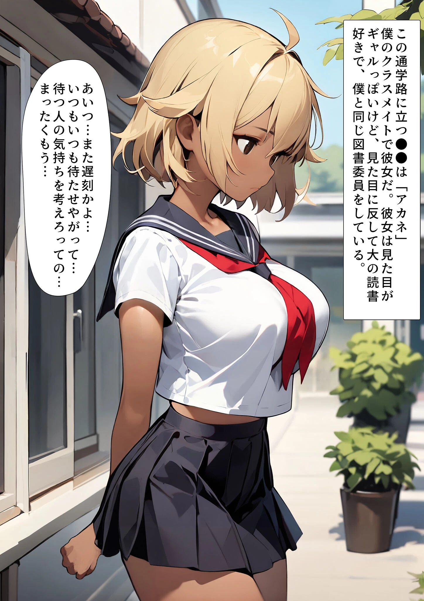 巨乳めちゃくちゃもませてくれる図書委員のギャル モザイク版ページ3