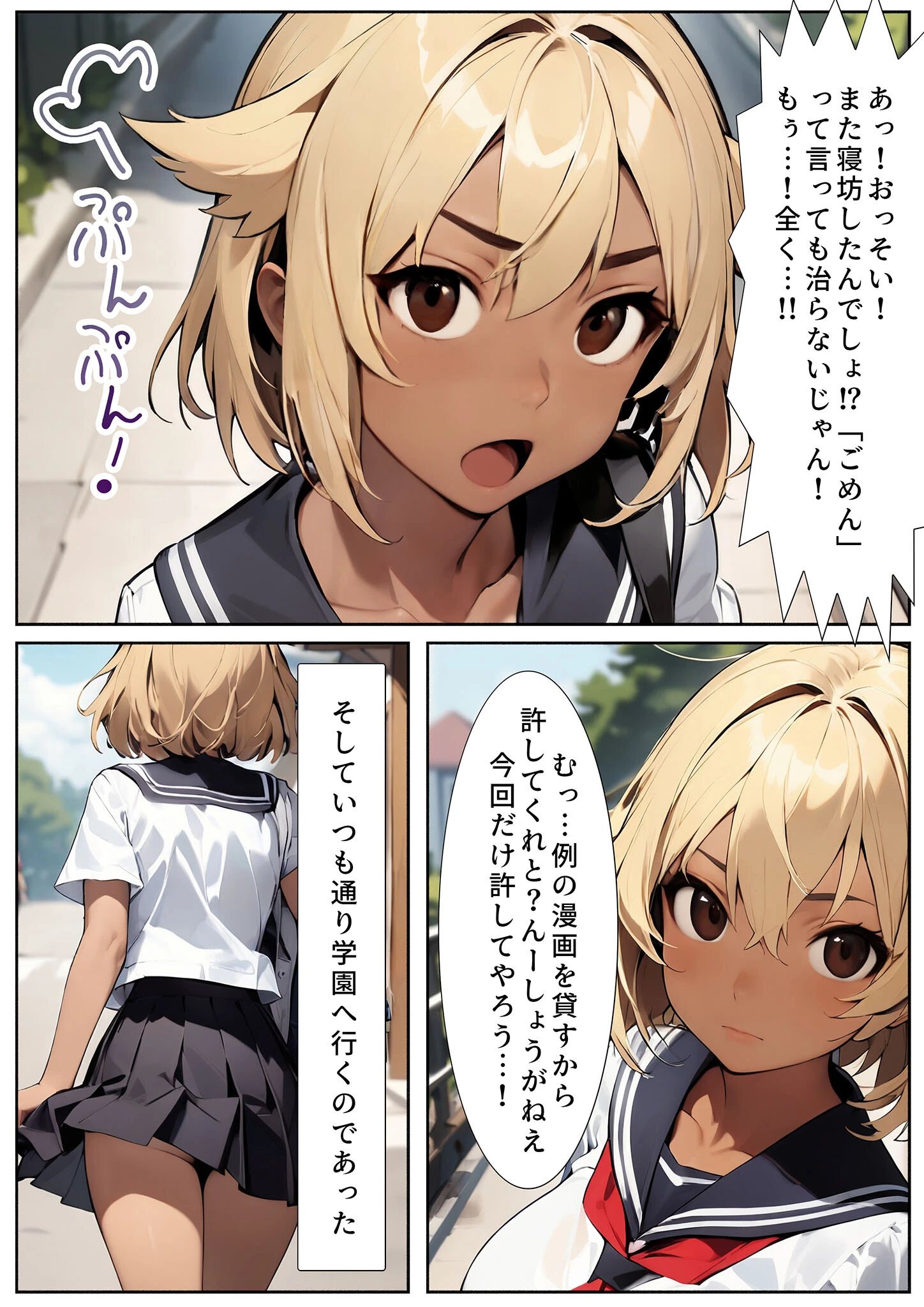 巨乳めちゃくちゃもませてくれる図書委員のギャル モザイク版ページ4