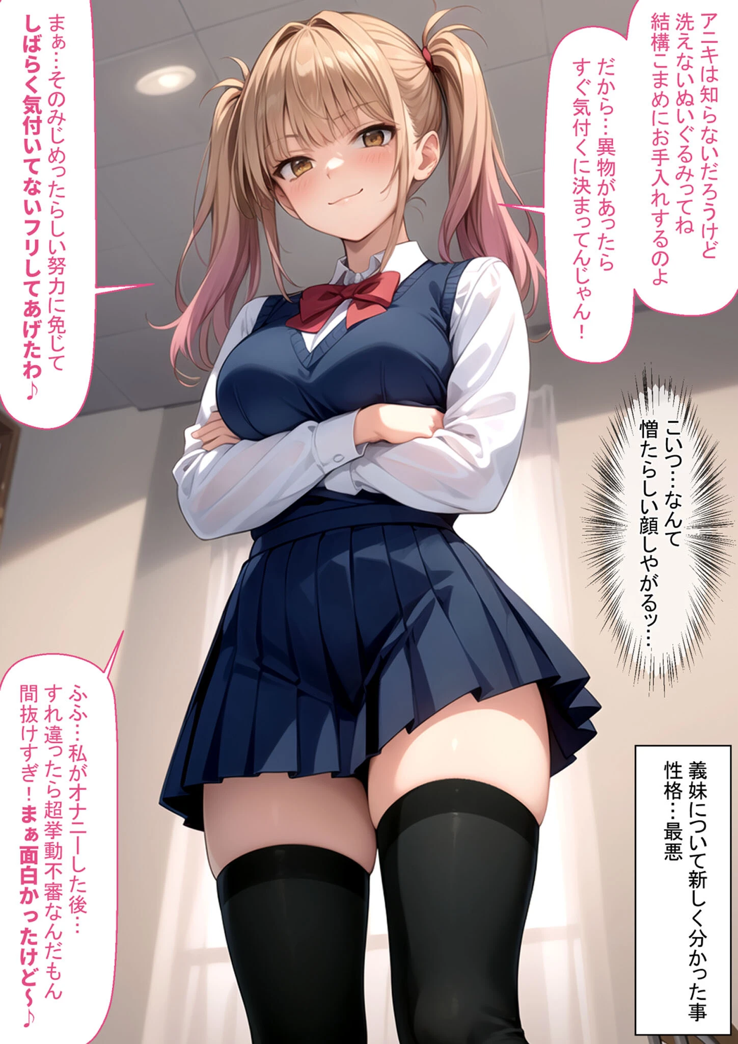 脚コキだけで絶対にセックスさせないクソ生意気義妹に我慢できず全部の穴を●●してやった結果 モザイク版ページ12