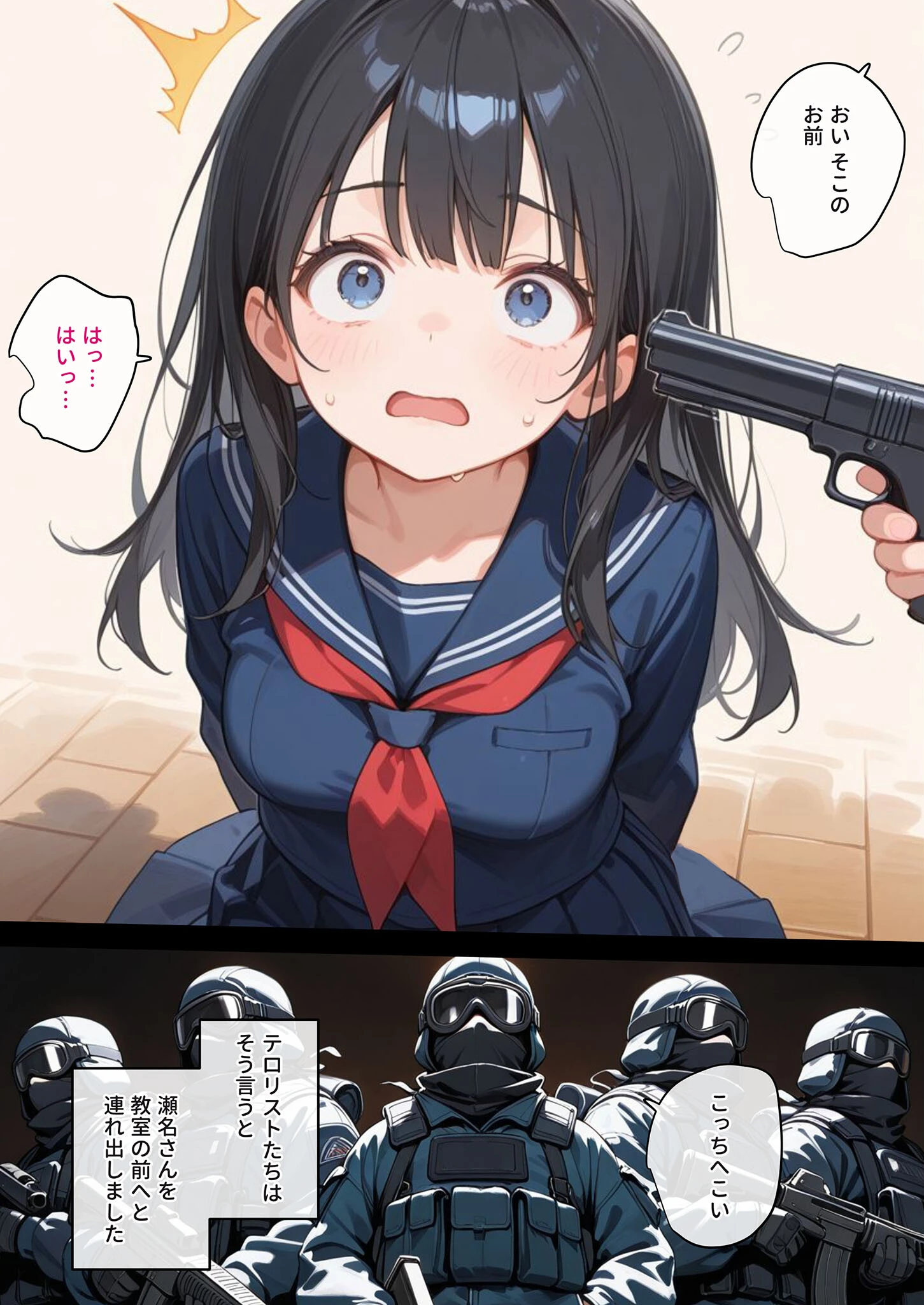 学園を占拠したテロリストがド変態だったら モザイク版ページ7
