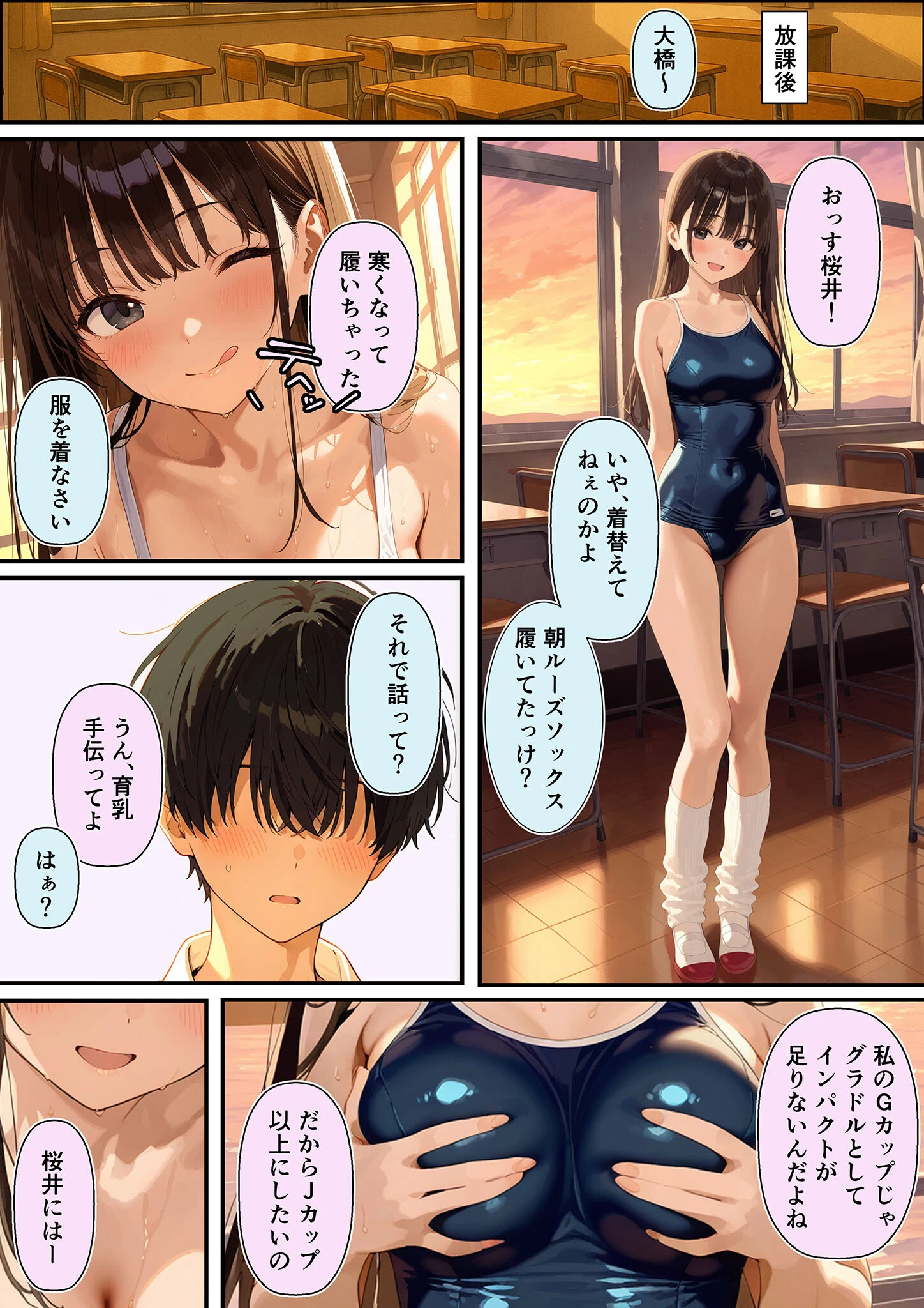 グラドル志望の強気な同級生を騙してメス堕ちさせた話 モザイク版ページ7
