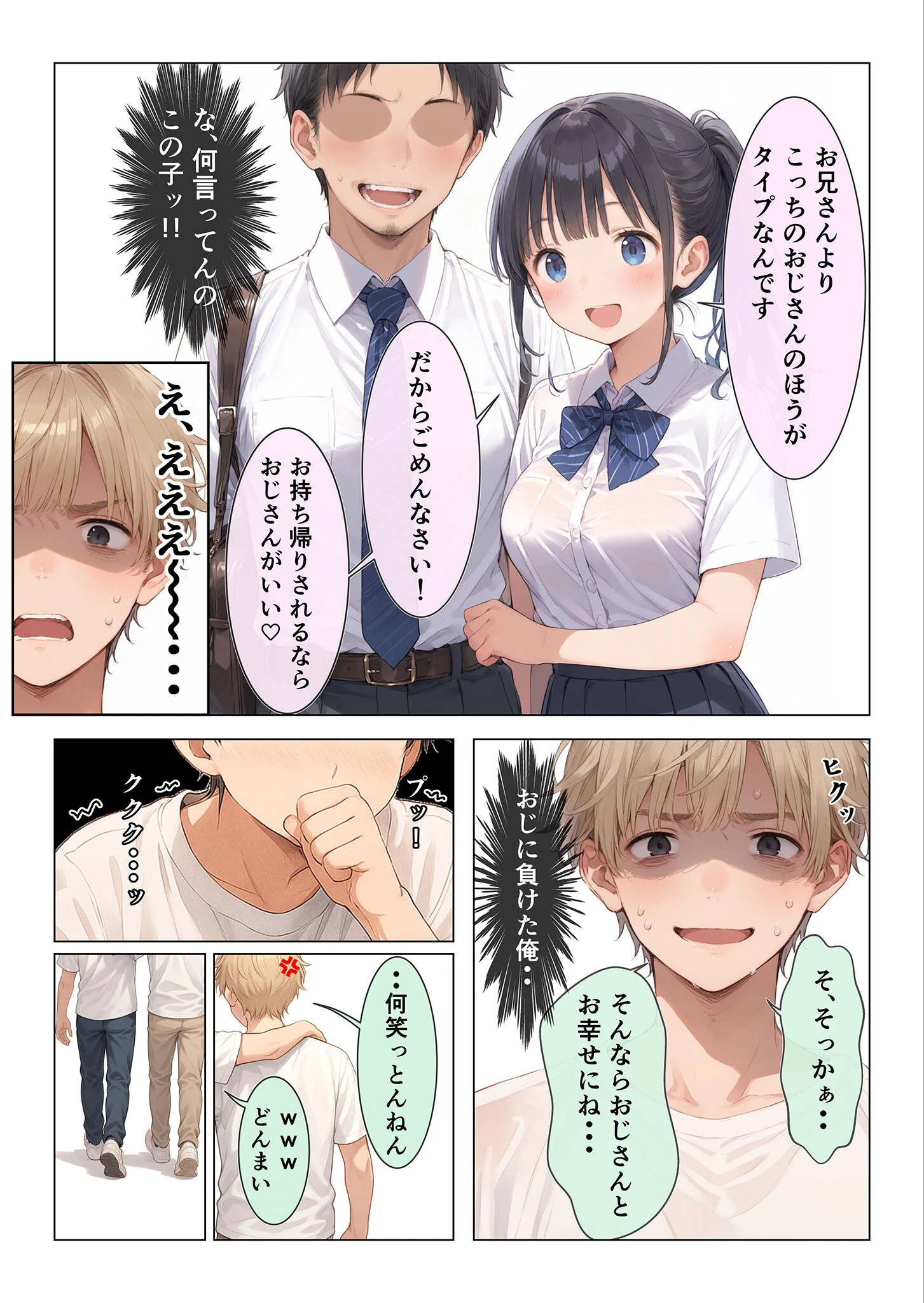 コンビニ前で出会った清楚ビッチなおじ専●●をお持ち帰りした中年おじさん（俺）の最高にラッキーでエッチな末路 モザイク版ページ8
