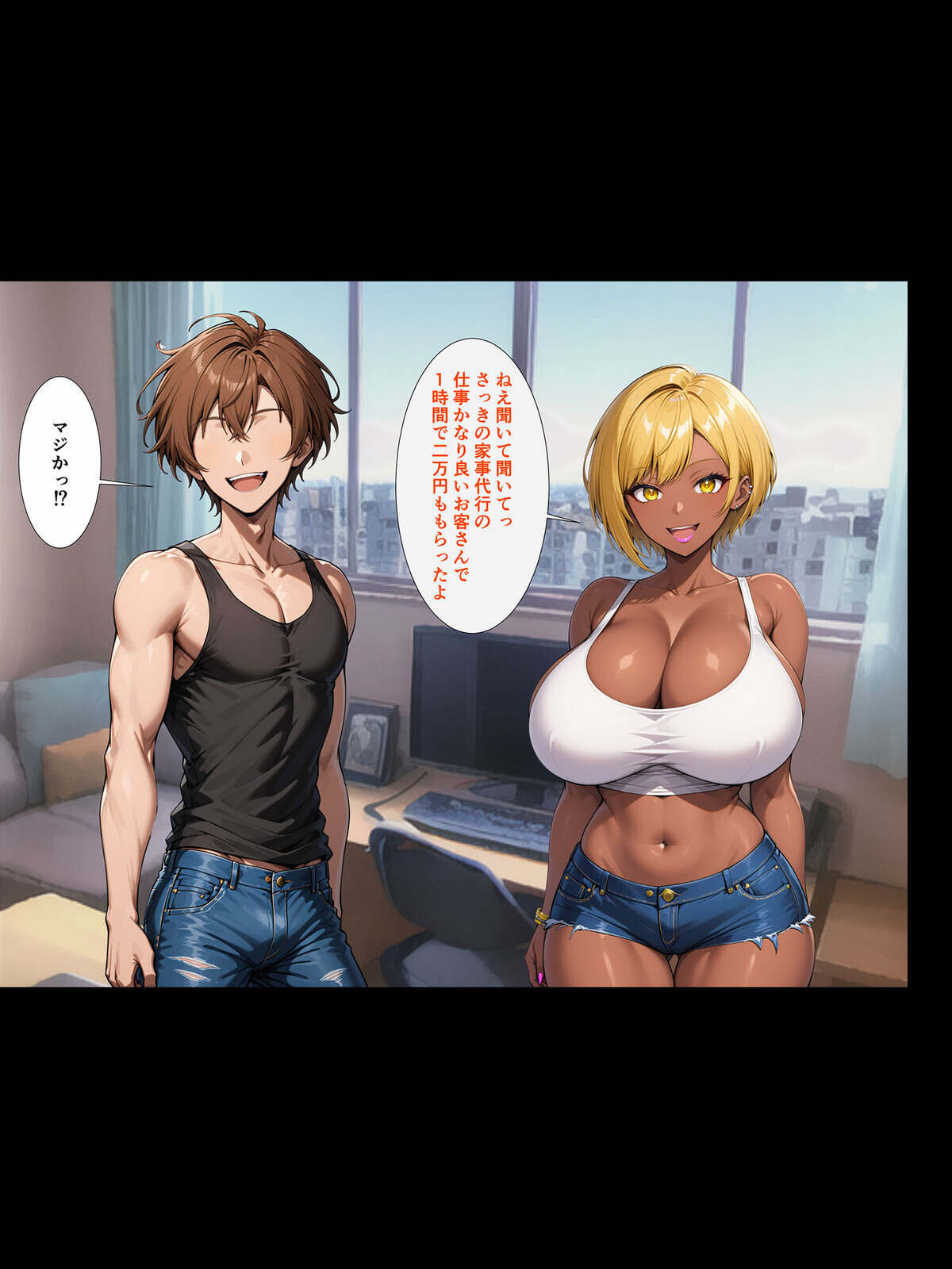 クズ男たちからギャル母娘を寝取って幸せにするお話 総集編 モザイク版ページ36