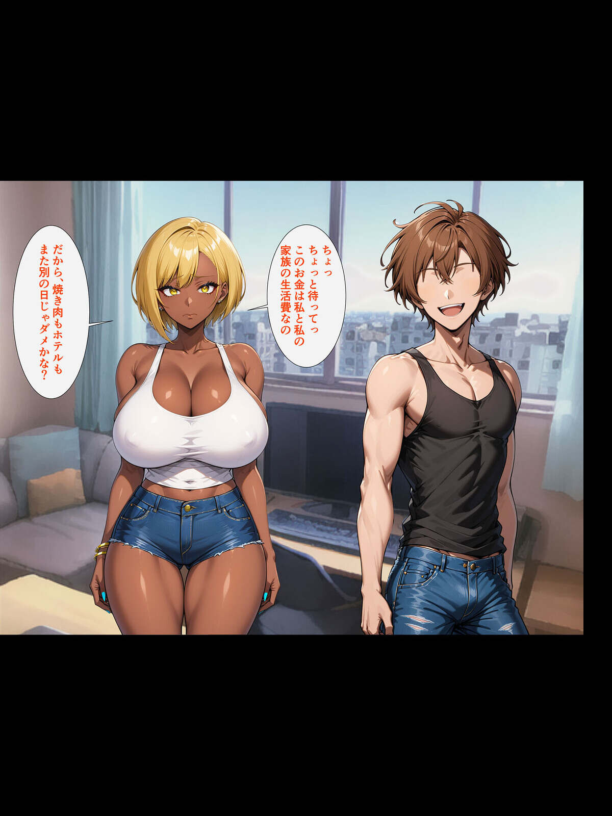 クズ男たちからギャル母娘を寝取って幸せにするお話 総集編 モザイク版ページ38