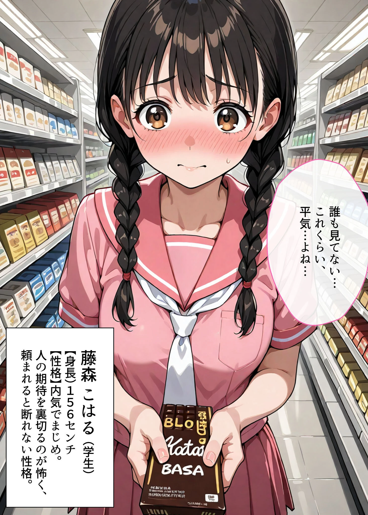 万引きセーラー服●●●●にスーパーの店長が中●しをした話 モザイク版ページ3
