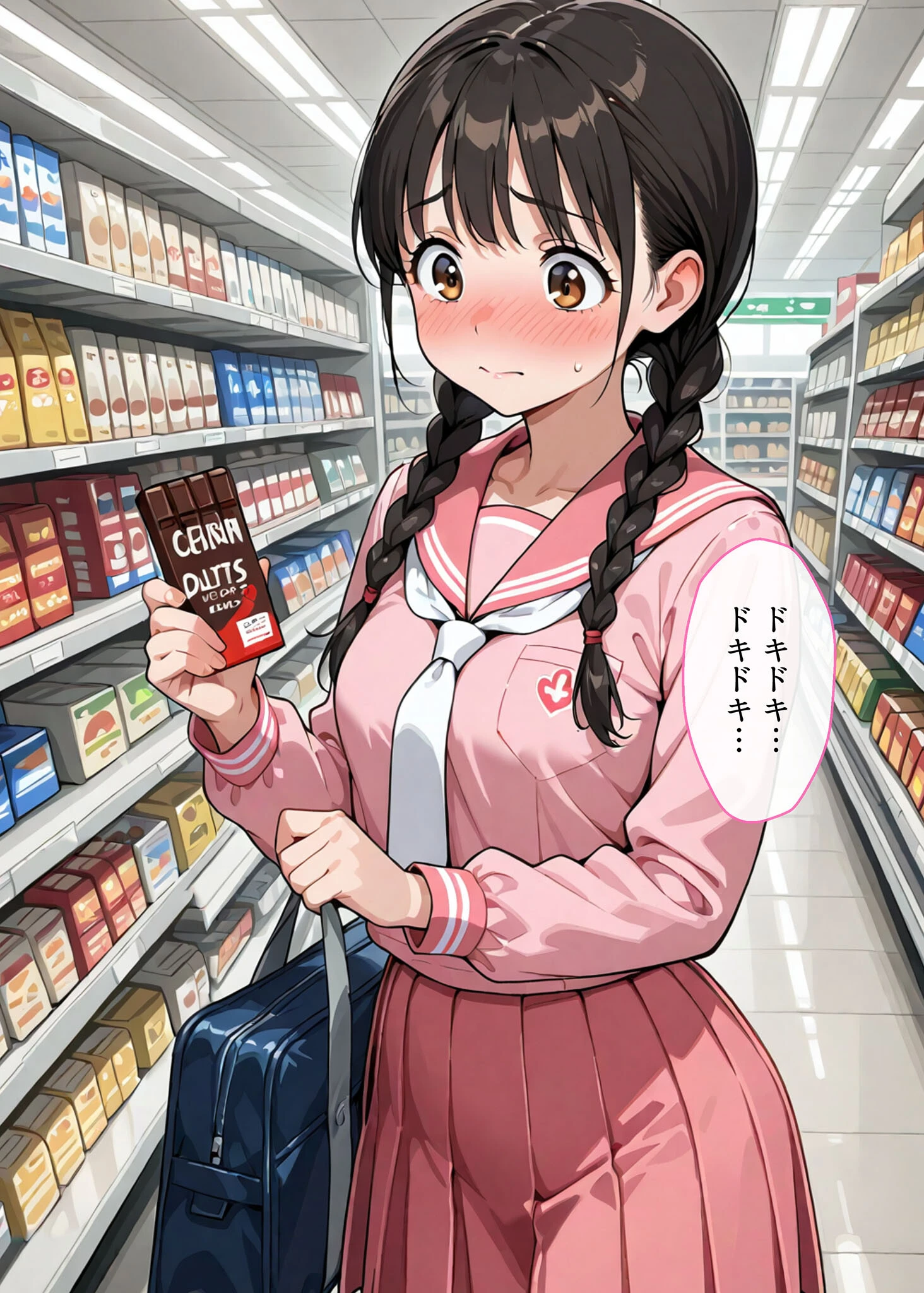 万引きセーラー服●●●●にスーパーの店長が中●しをした話 モザイク版ページ4