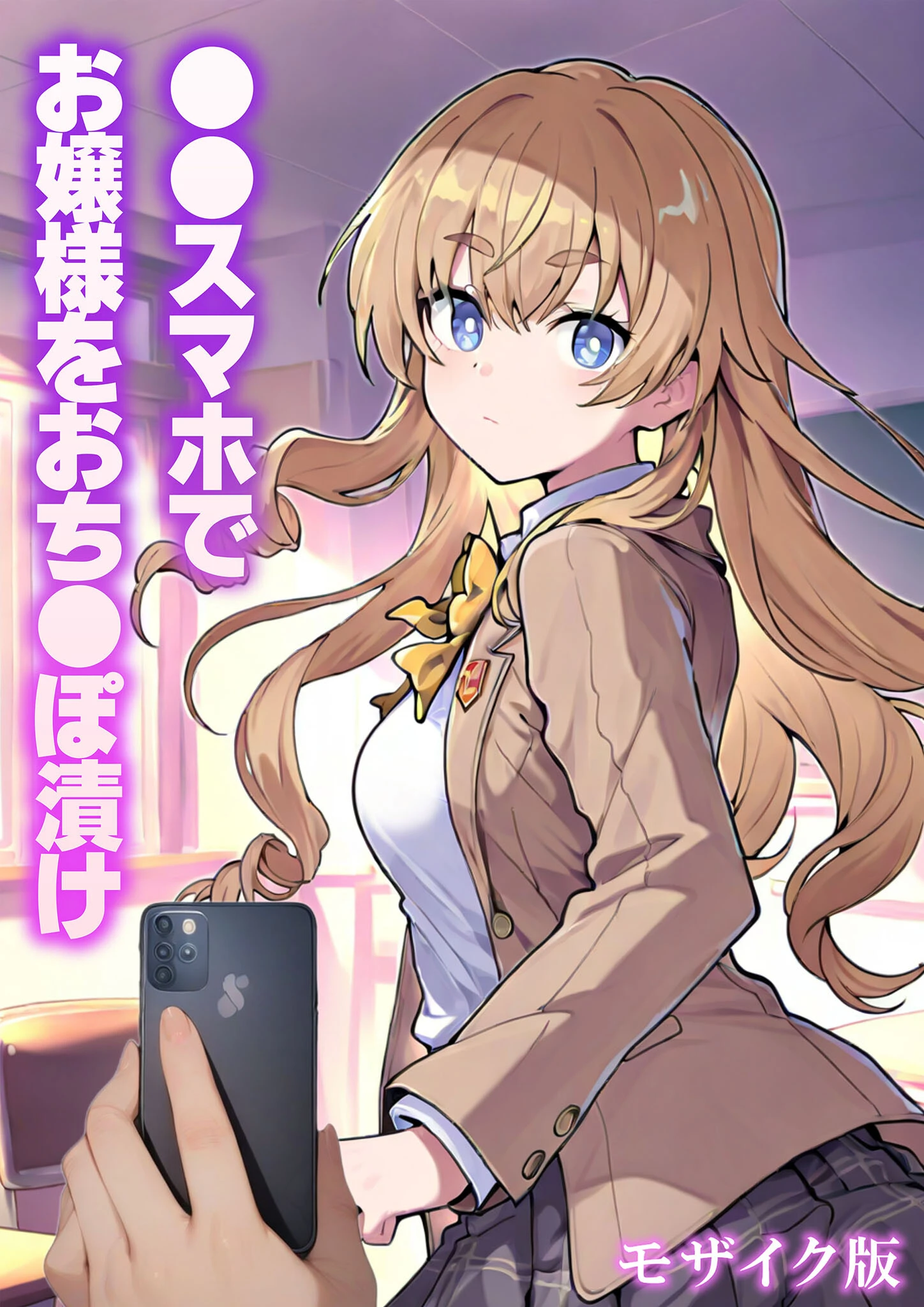 ●●スマホでお嬢様をおち●ぽ漬け モザイク版