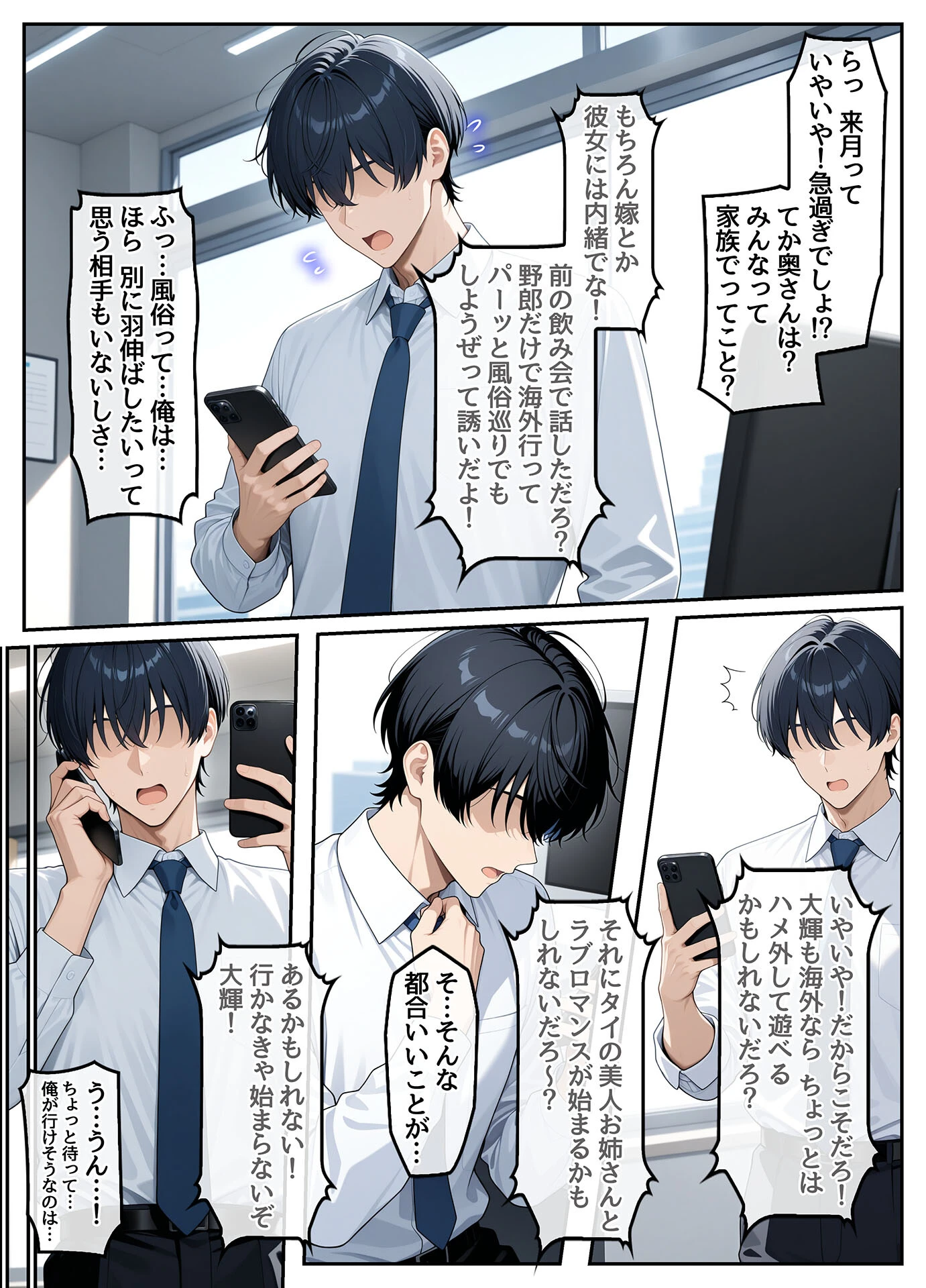 童貞の俺が海外旅行先で出会った褐色美女と国際結婚して子作りしまくる話1 モザイク版ページ6