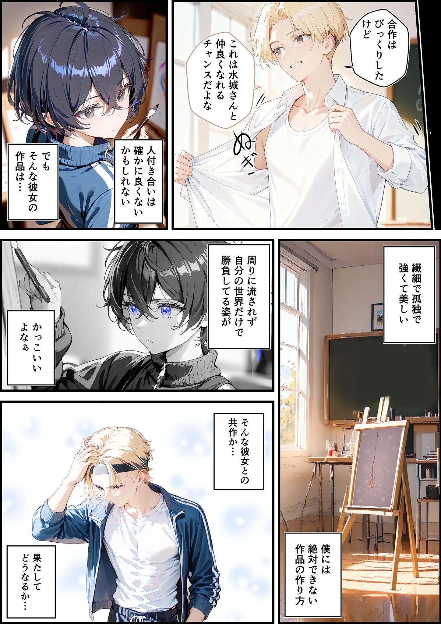 君と僕の額縁 モザイク版ページ13