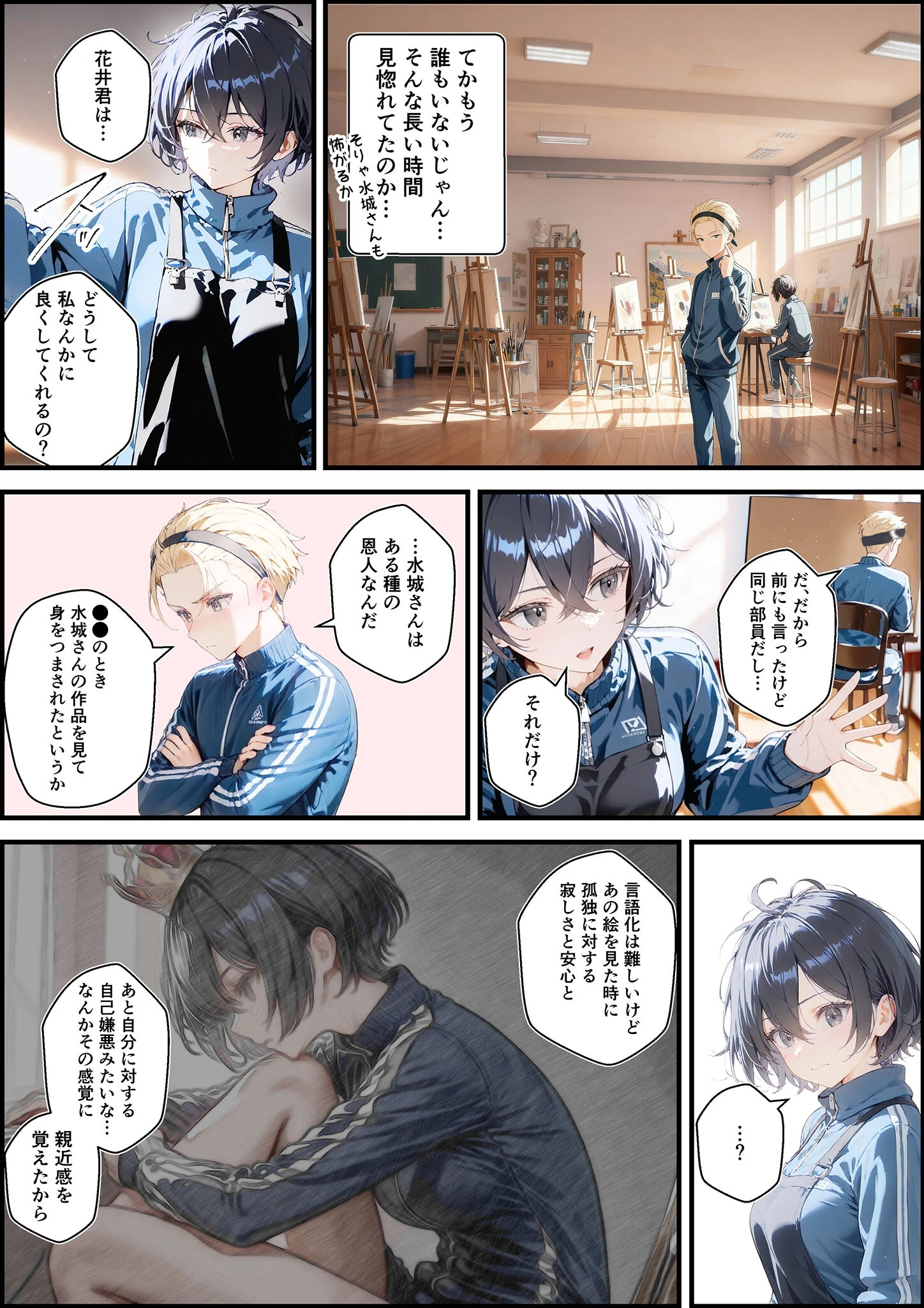 君と僕の額縁 モザイク版ページ21