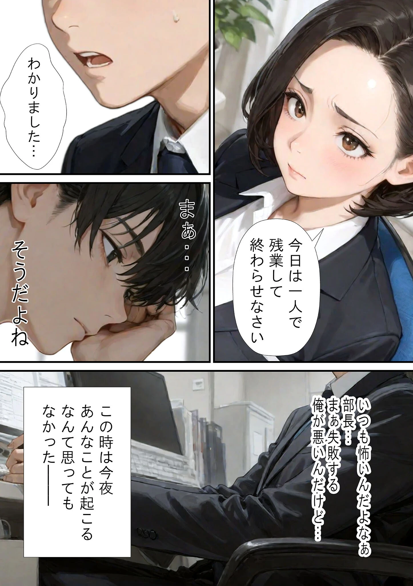 仕事で失敗ばかりの俺が人妻上司（48）と残業したら濡れ濡れセックス始まった話 モザイク版ページ6