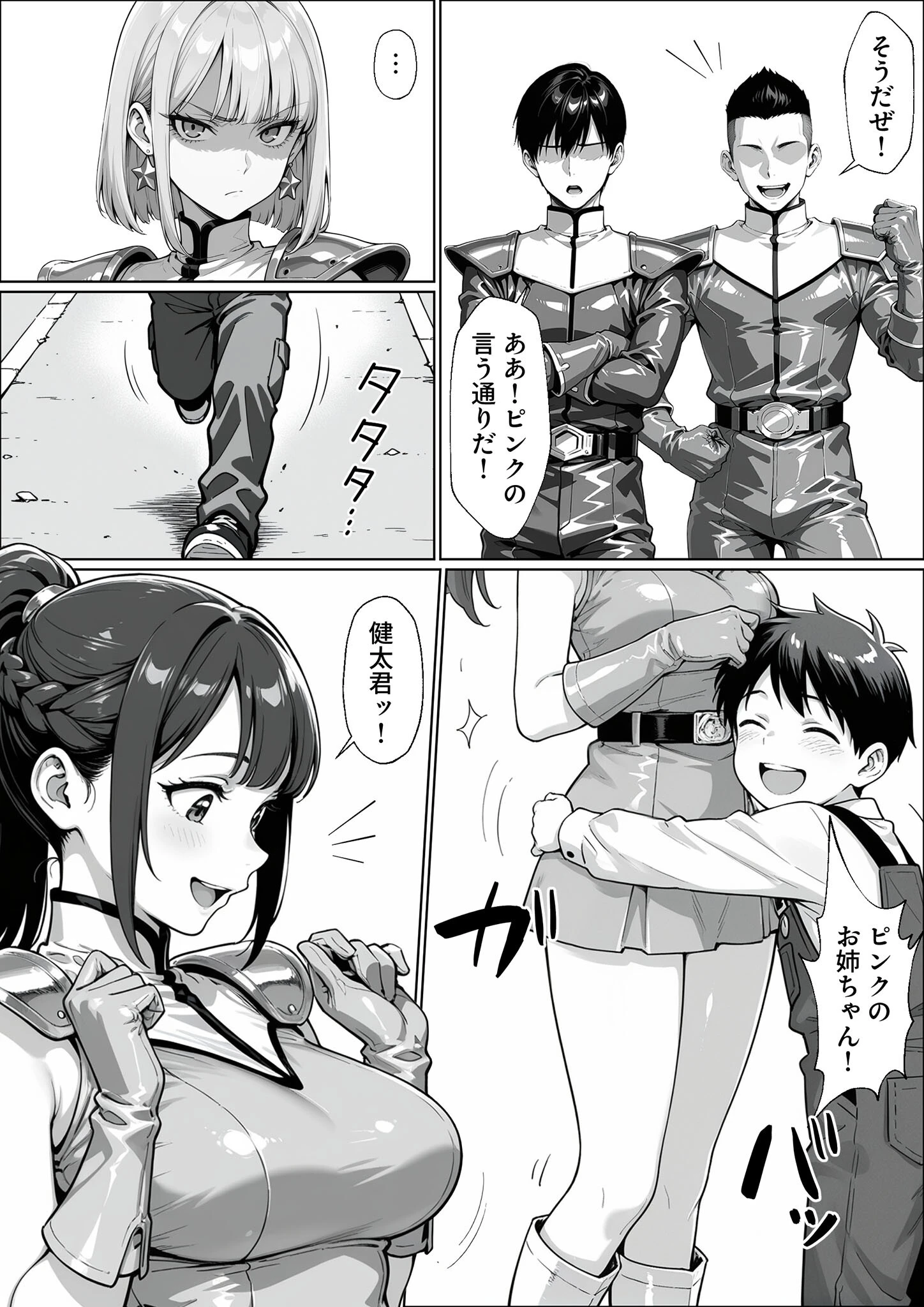 正義の戦隊ヒロイン！無限ハードSEXで戦えないほど快楽依存に●●され悪の組織に完堕ちする！ 前編 モザイク版ページ9