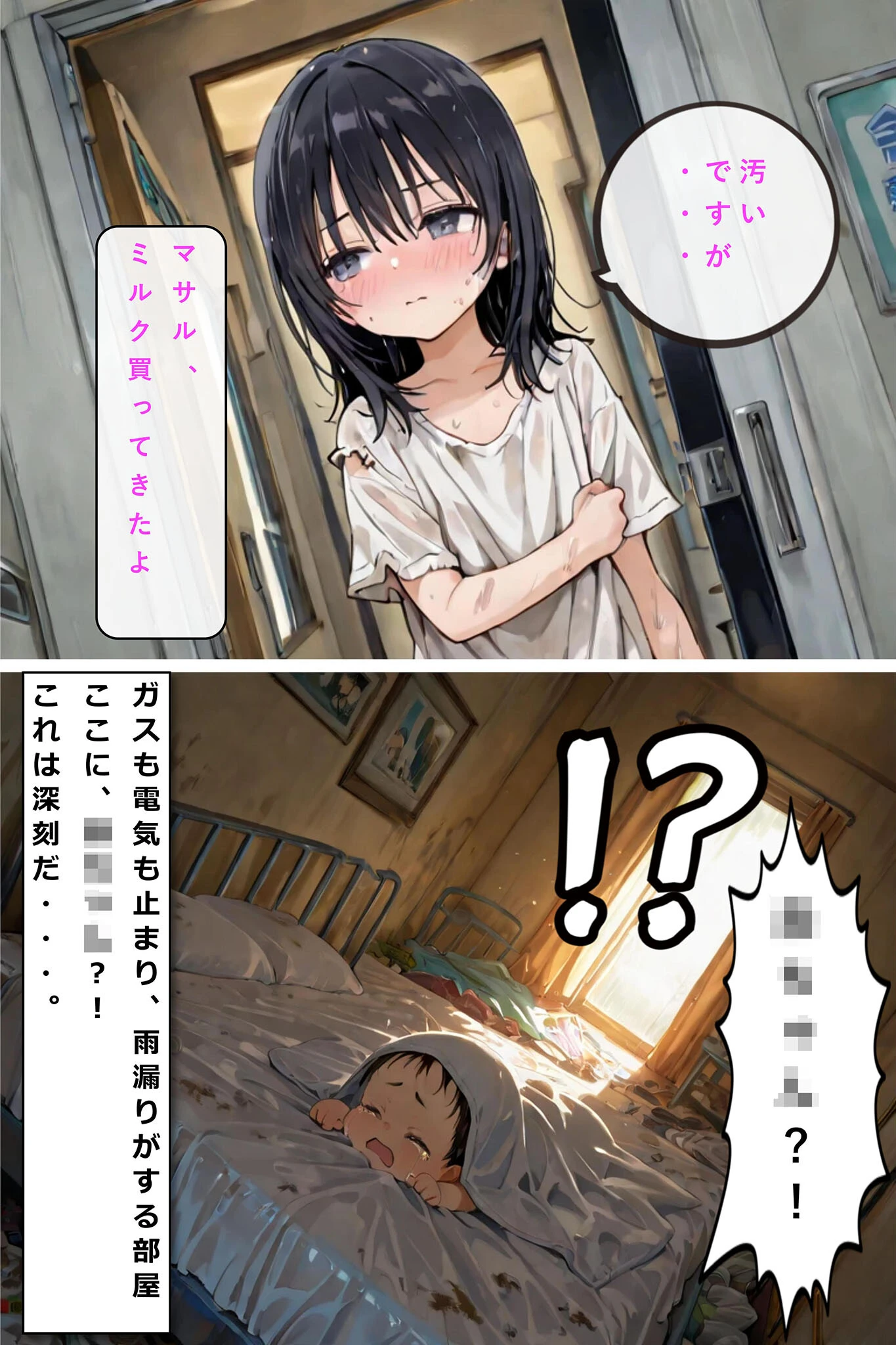 レ○プされていた少女を保護したら花嫁になった話 モザイク版ページ7