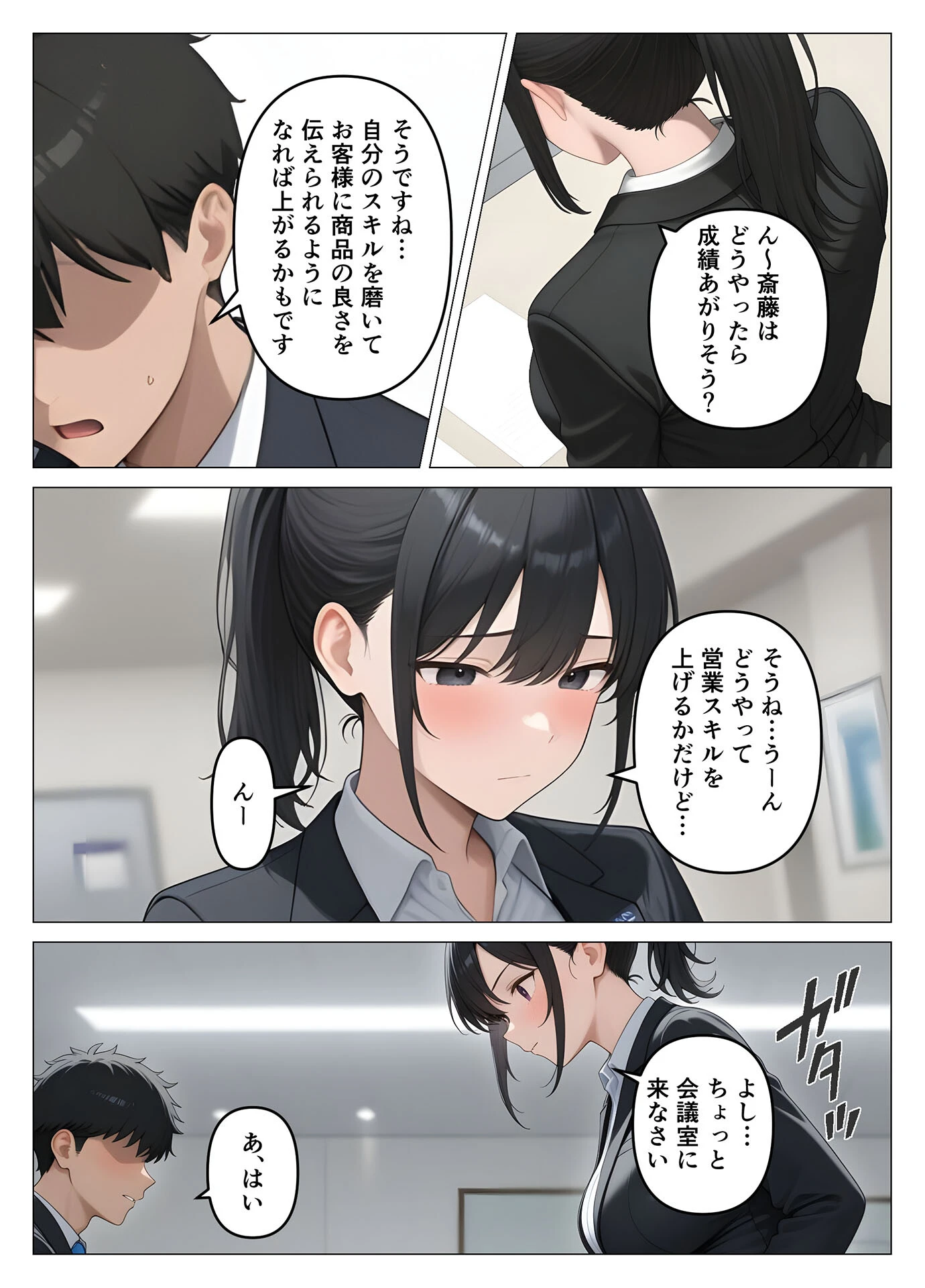 気が強いOLの爆乳女上司を寝取った話 モザイク版ページ6