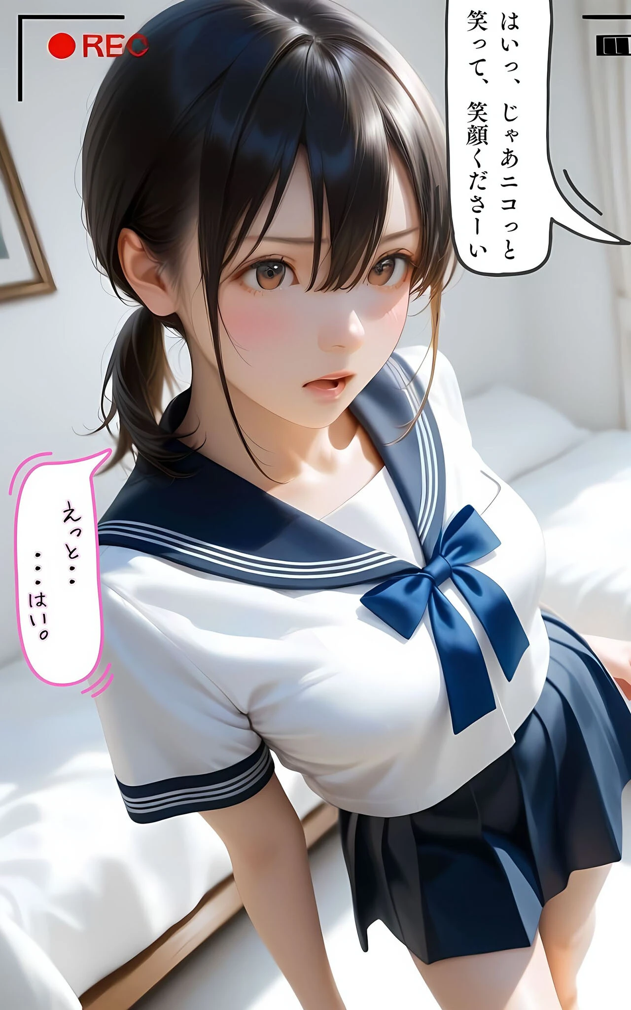 水着撮影会のはずが、いつのまにかおぢさんち〇ぽに沼る話1 モザイク版ページ16