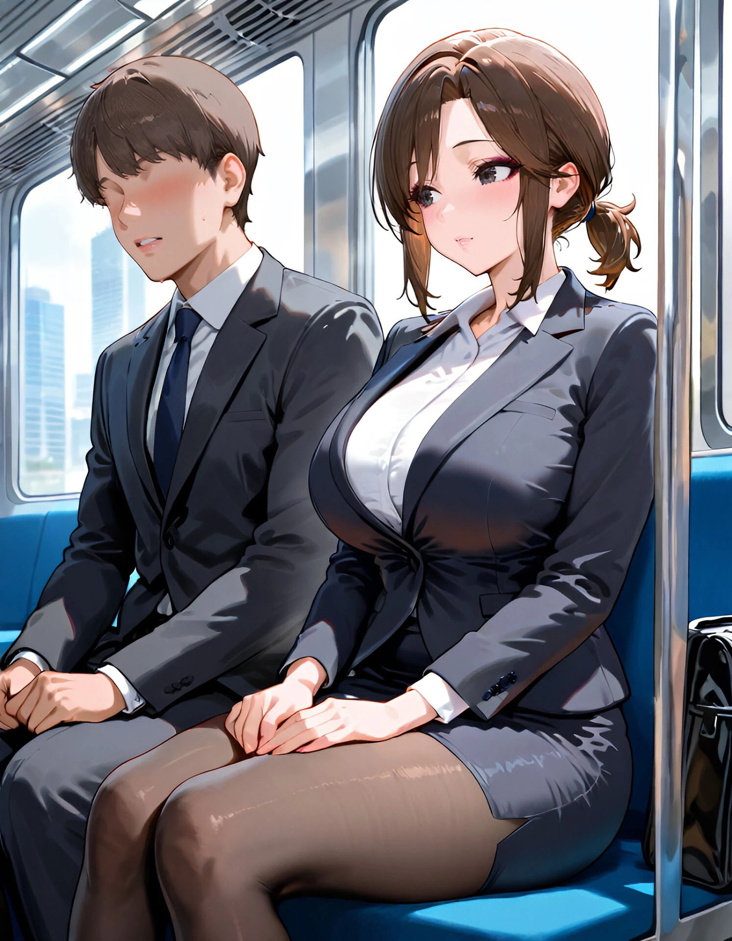 ムチムチ女上司 若手育性指導 出張編 モザイク版ページ3